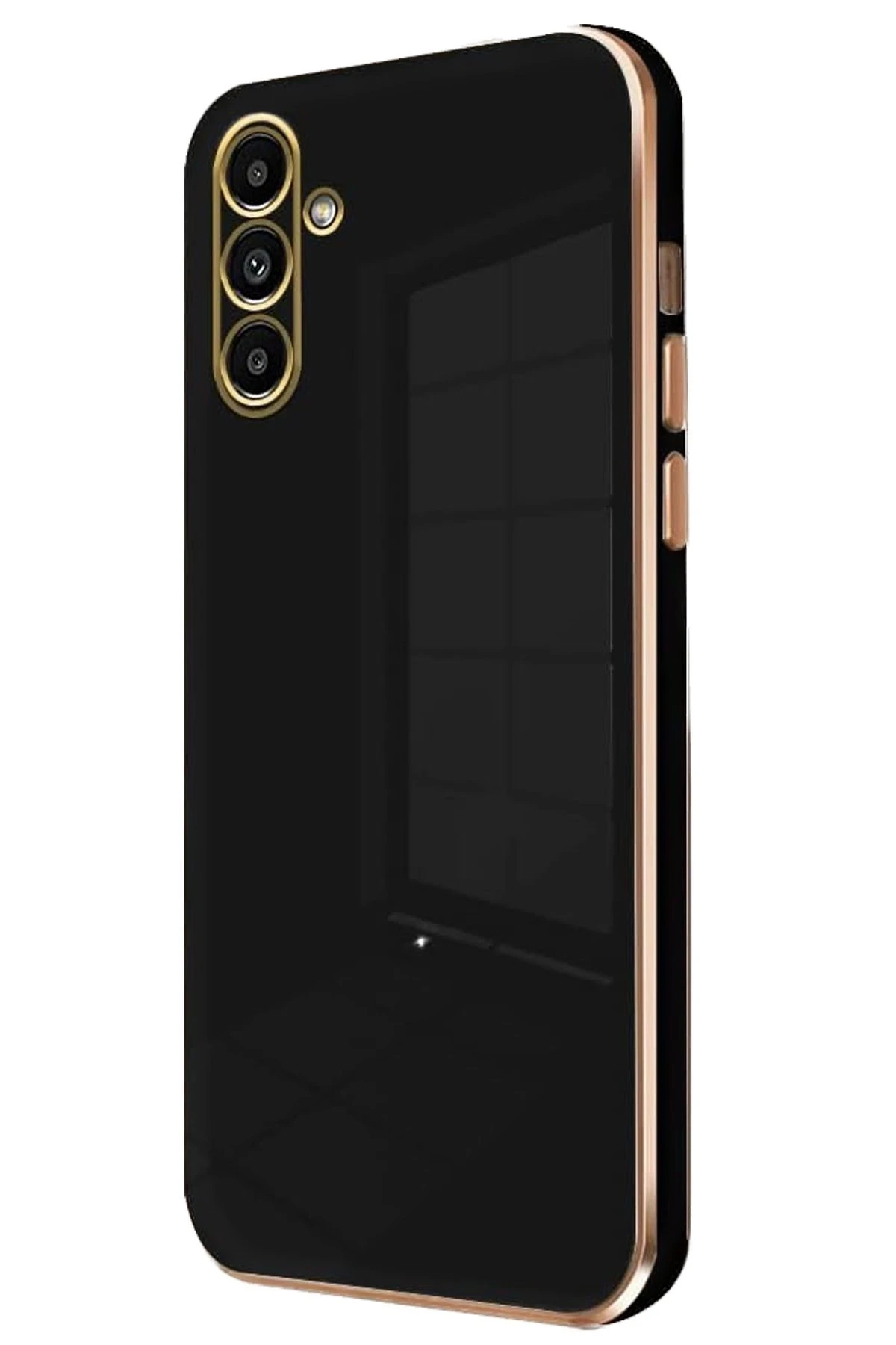 Newface Samsung Galaxy M15 Kılıf Volet Silikon - Siyah