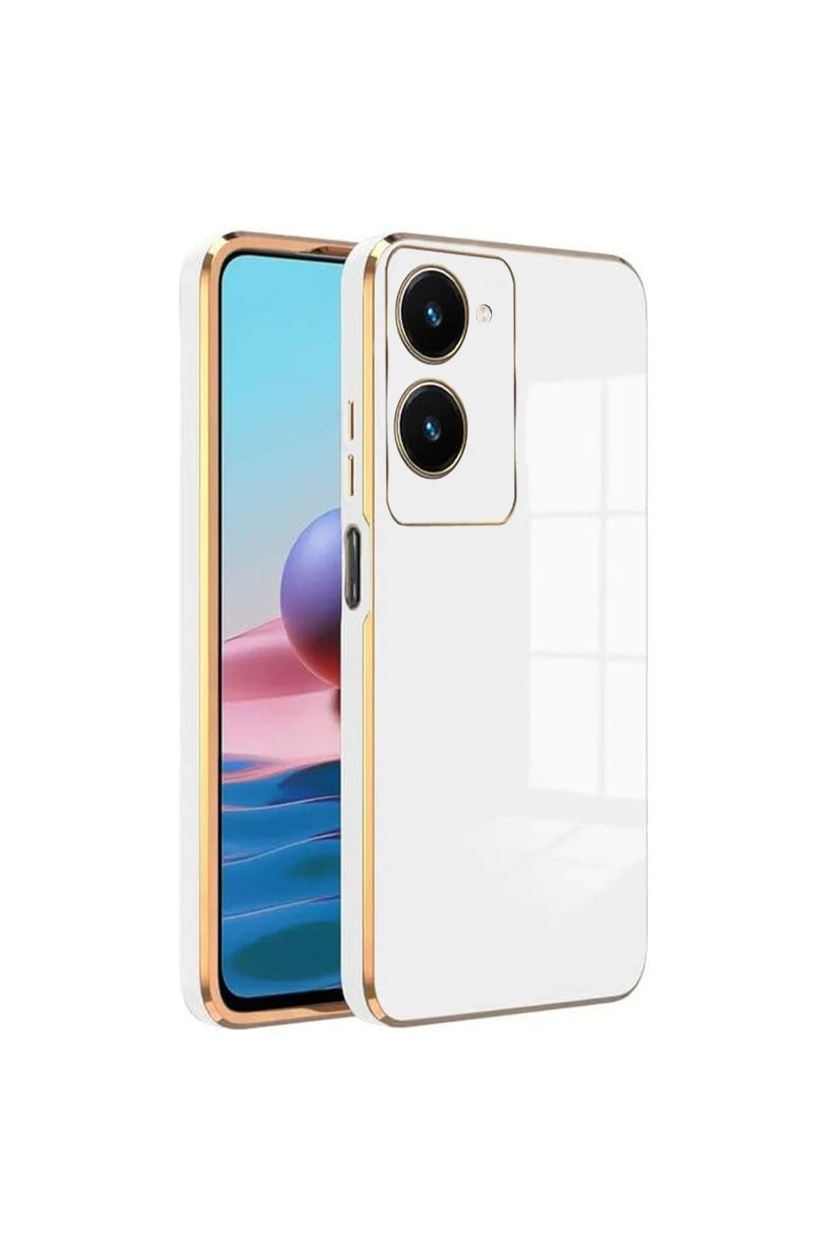 Newface Vivo Y18 Kılıf Volet Silikon - Beyaz