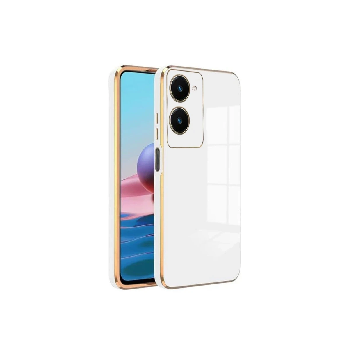 Newface Vivo Y18 Kılıf Volet Silikon - Beyaz — görsel 3