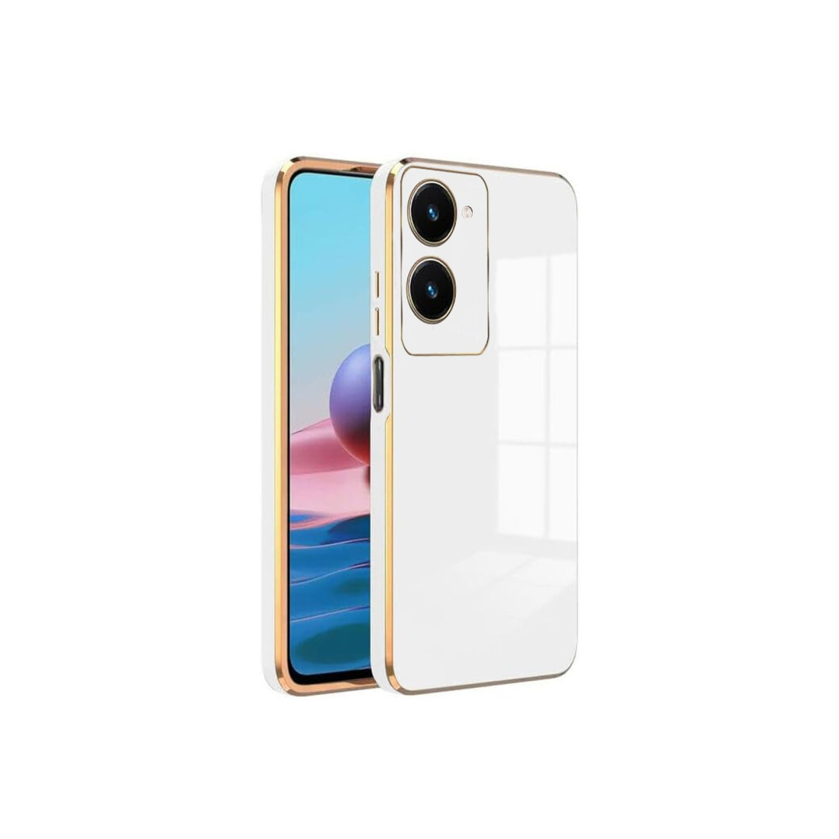 Newface Vivo Y18 Kılıf Volet Silikon - Beyaz — görsel 5