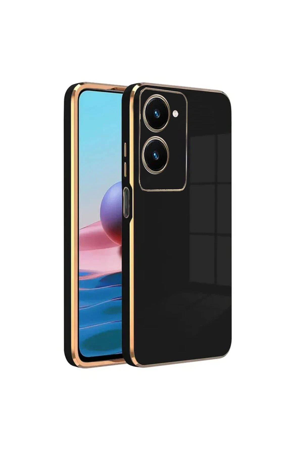 Newface Vivo Y18 Kılıf Volet Silikon - Siyah