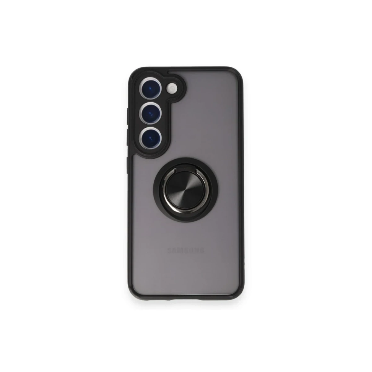 Newface Samsung Galaxy M15 Kılıf Montreal Yüzüklü Silikon Kapak - Siyah — görsel 4