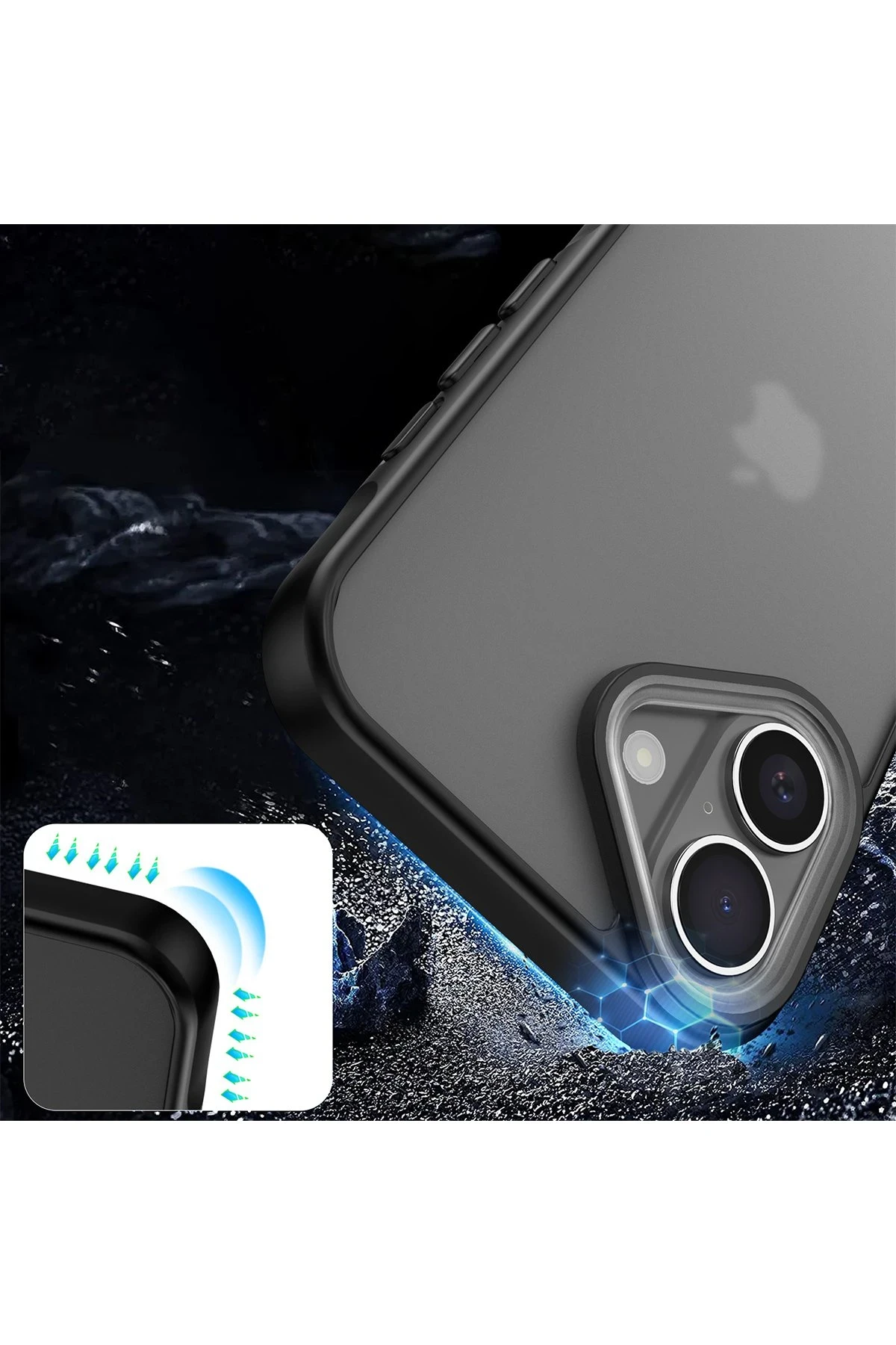 Newface iPhone 16 Kılıf Elegant Kapak - Siyah