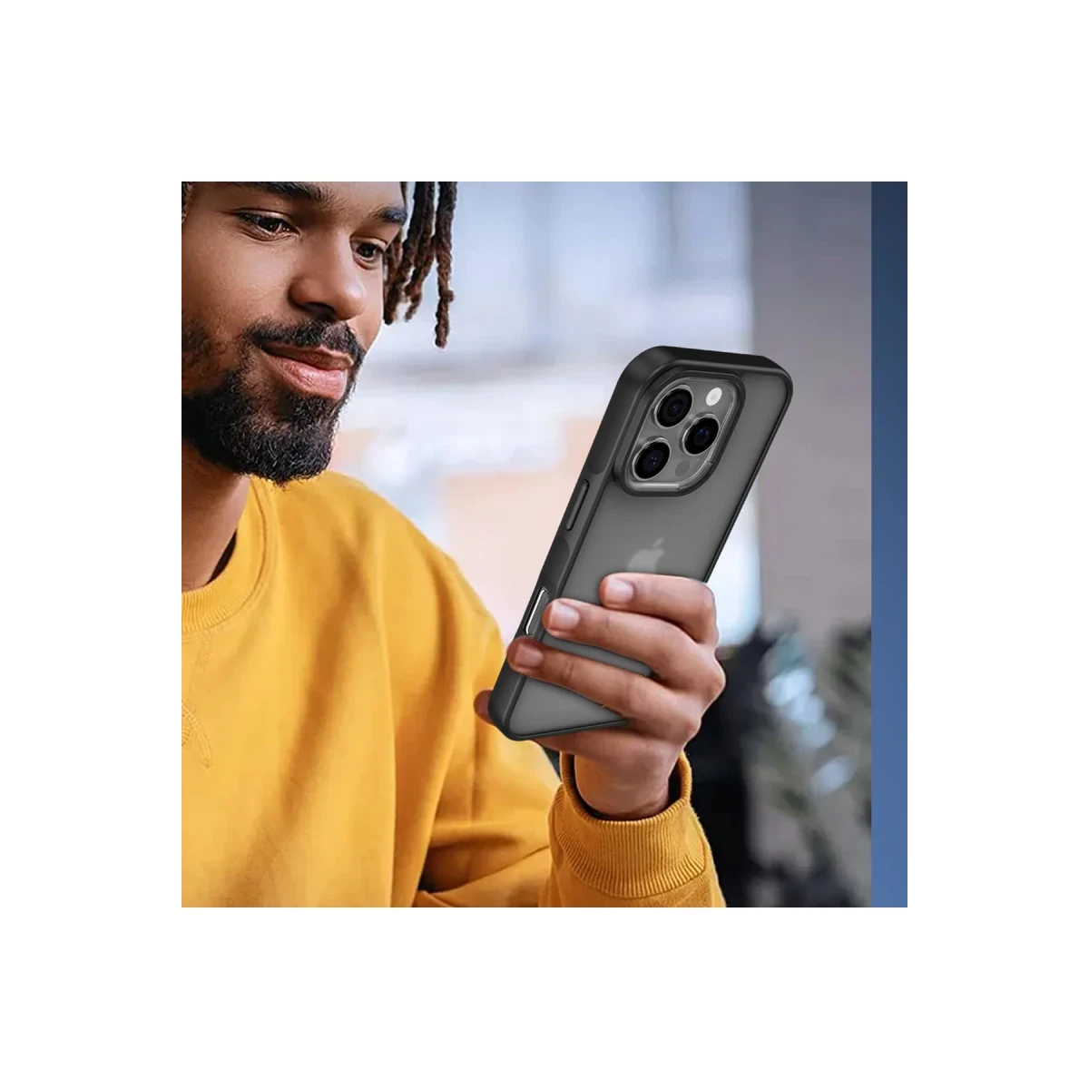 Newface Apple iPhone 16 Pro Kılıf Elegant Kapak - Siyah — görsel 9