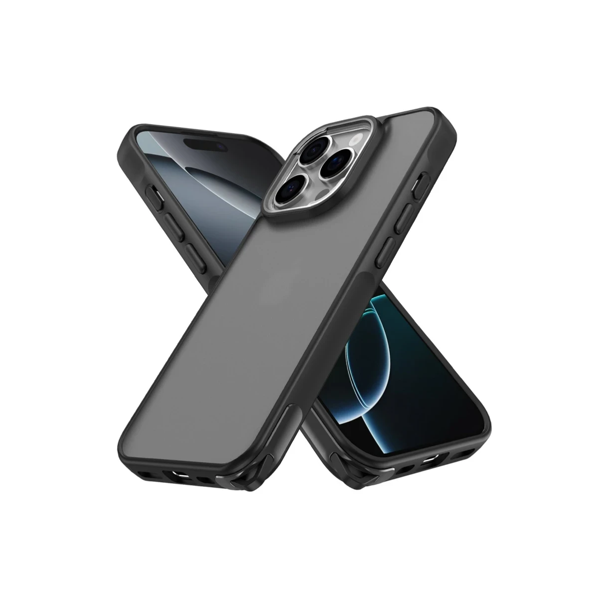 Newface Apple iPhone 16 Pro Max Kılıf Elegant Kapak - Siyah — görsel 6