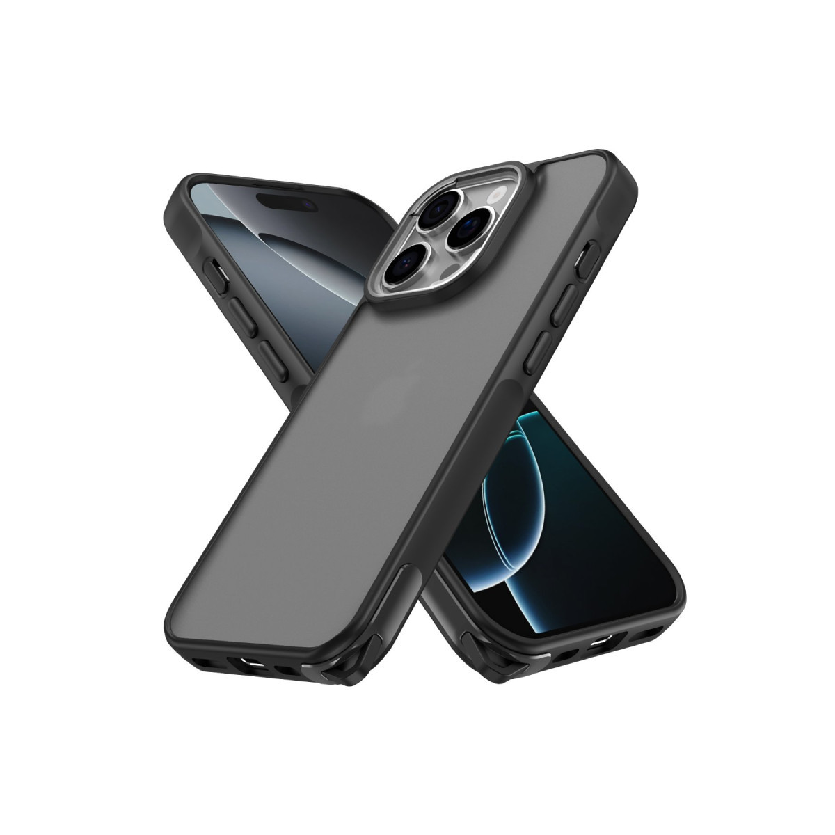 Newface Apple iPhone 16 Pro Max Kılıf Elegant Kapak - Siyah — görsel 11