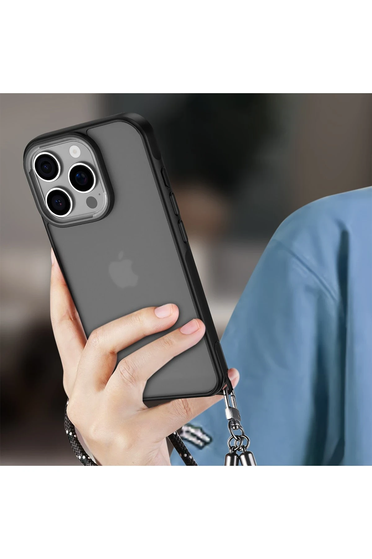Newface iPhone 16 Pro Max Kılıf Elegant Kapak - Siyah