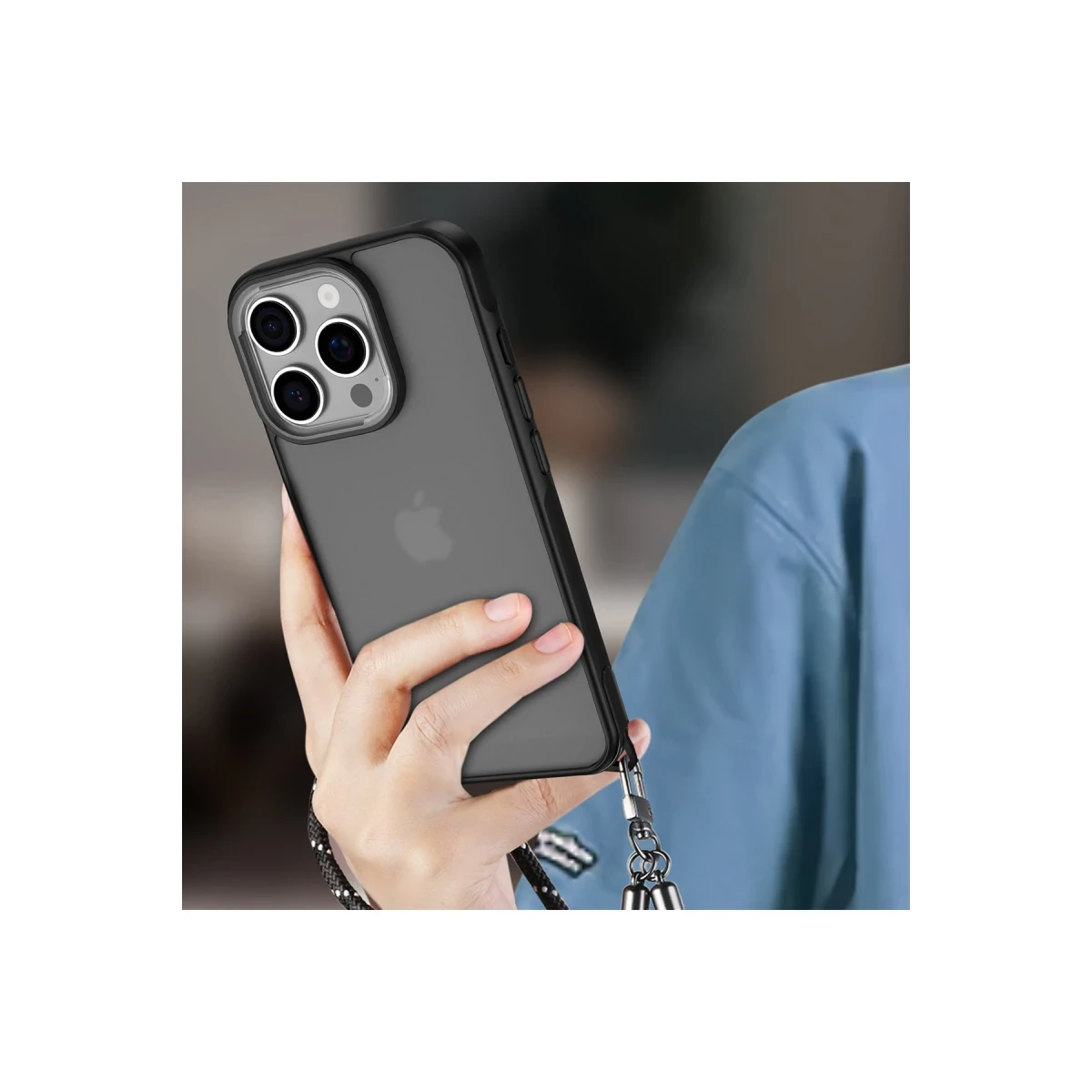 Newface Apple iPhone 16 Pro Max Kılıf Elegant Kapak - Siyah — görsel 7