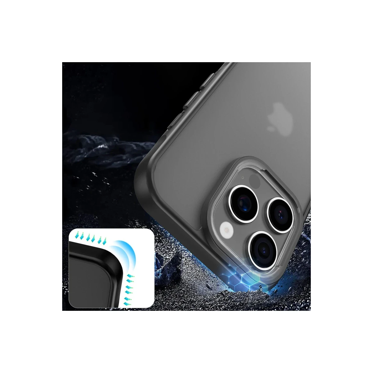 Newface Apple iPhone 16 Pro Max Kılıf Elegant Kapak - Siyah — görsel 8