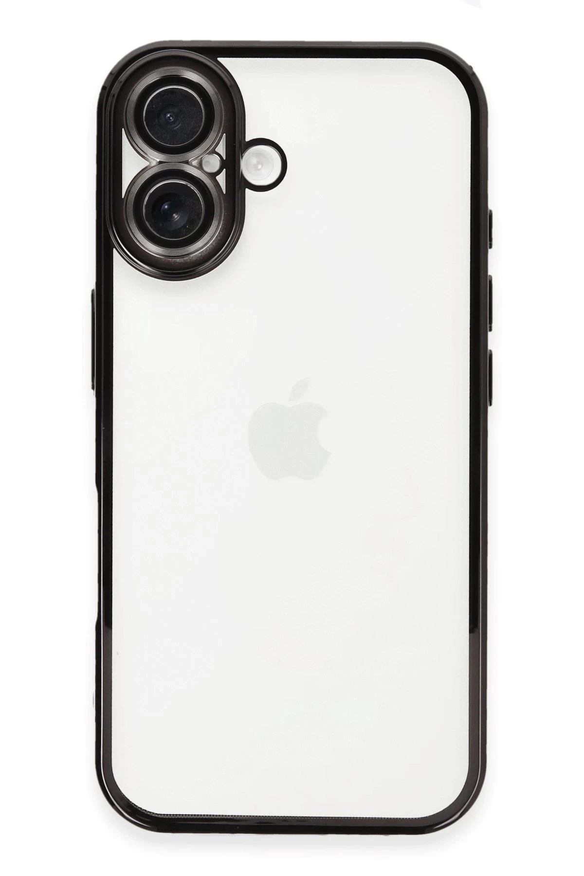 Newface iPhone 16 Kılıf Razer Lensli Silikon - Siyah