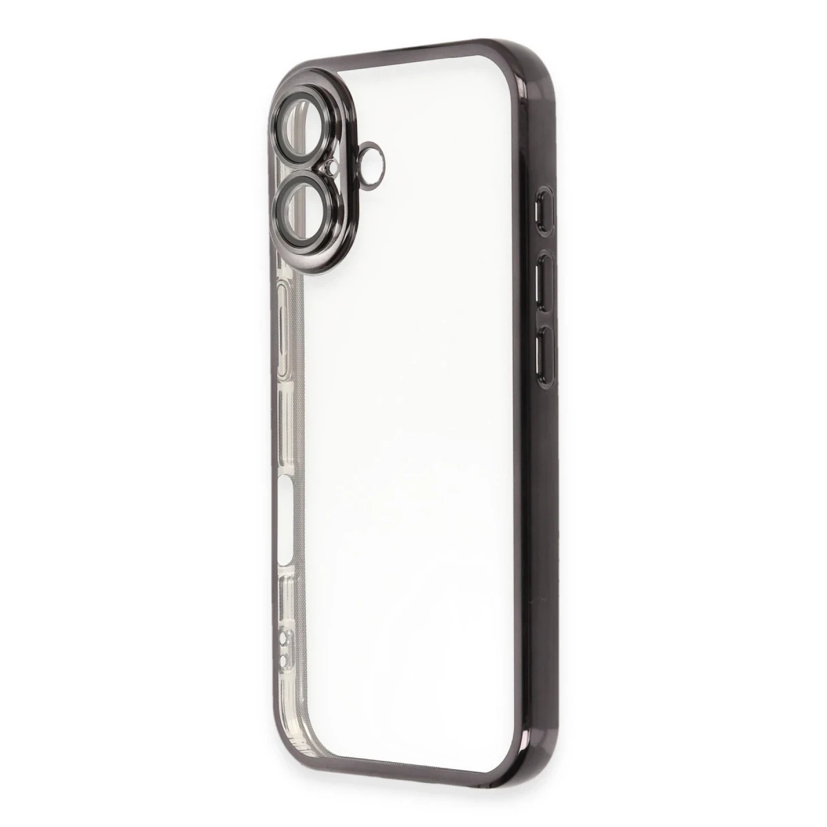 Newface Apple iPhone 16 Kılıf Razer Lensli Silikon - Siyah — görsel 4