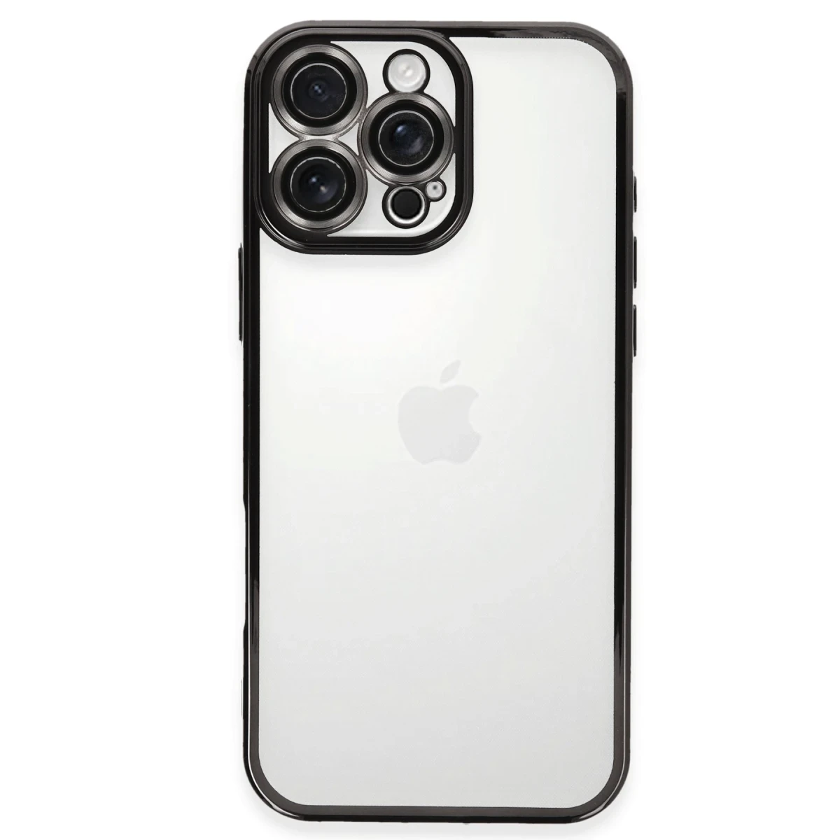 Newface Apple iPhone 16 Pro Kılıf Razer Lensli Silikon - Siyah — görsel 3