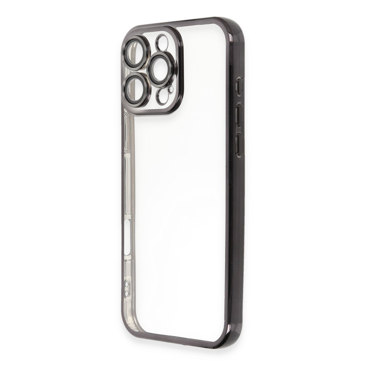 Newface Apple iPhone 16 Pro Kılıf Razer Lensli Silikon - Siyah — görsel 6