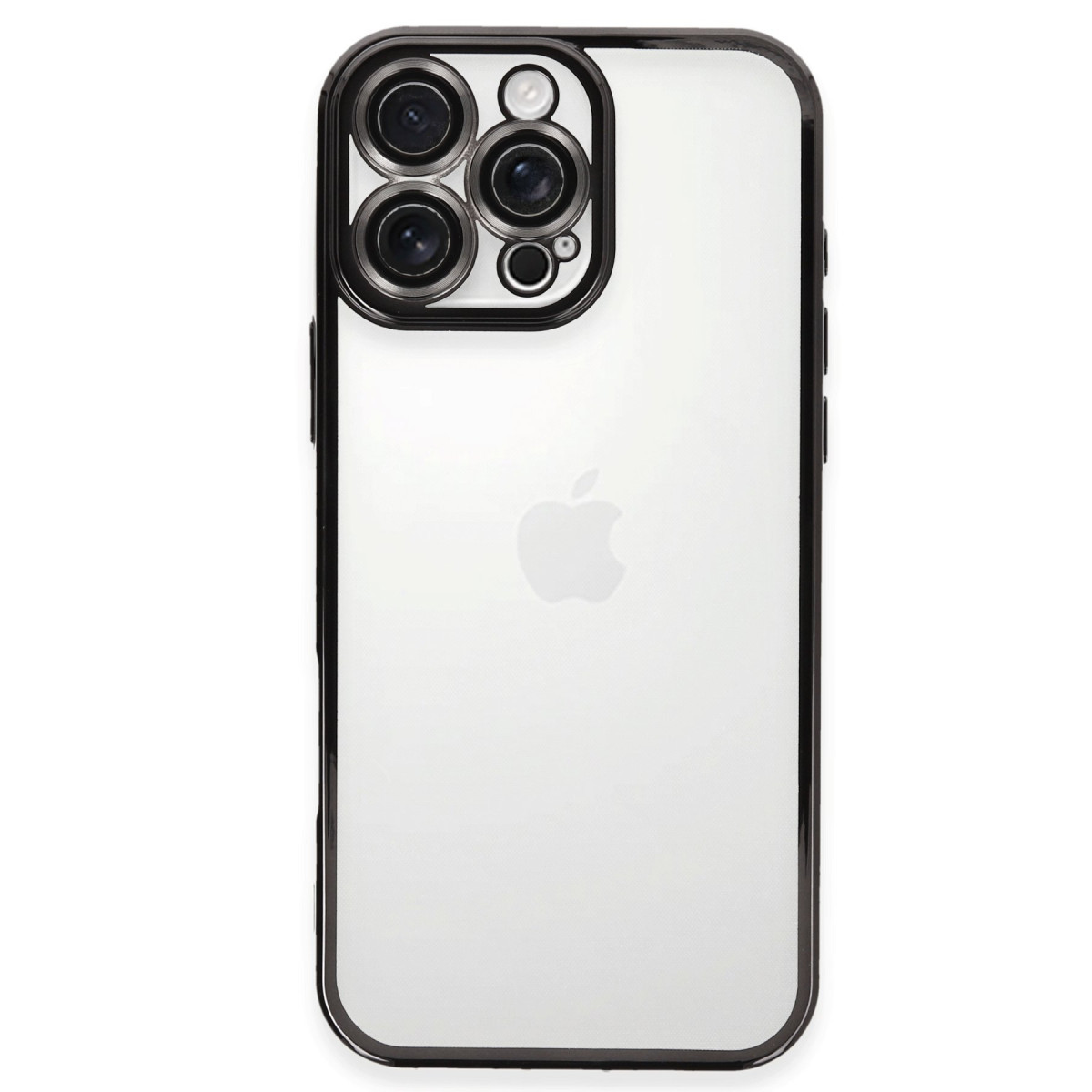Newface Apple iPhone 16 Pro Max Kılıf Razer Lensli Silikon - Siyah — görsel 5