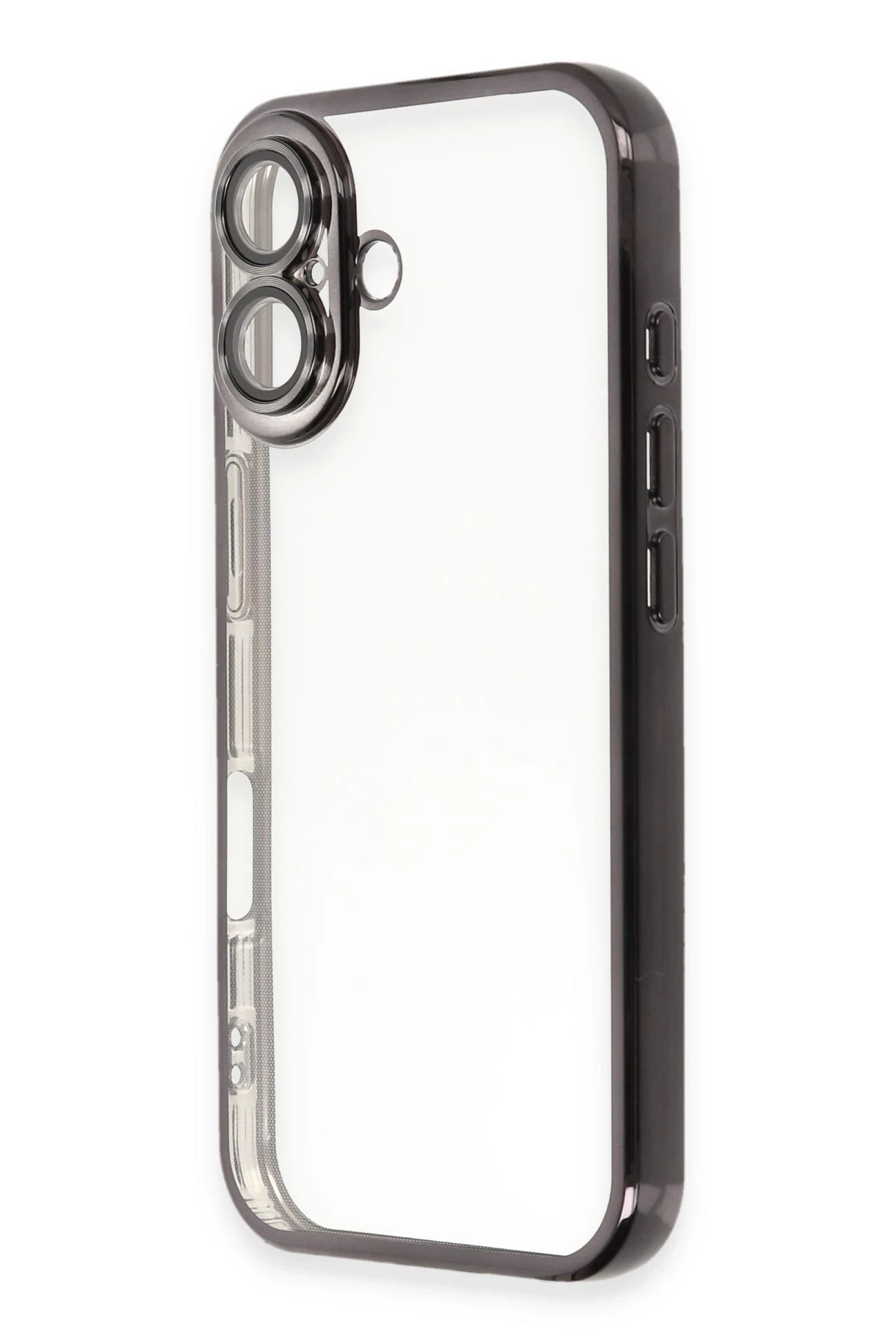Newface iPhone 16 Plus Kılıf Razer Lensli Silikon - Siyah