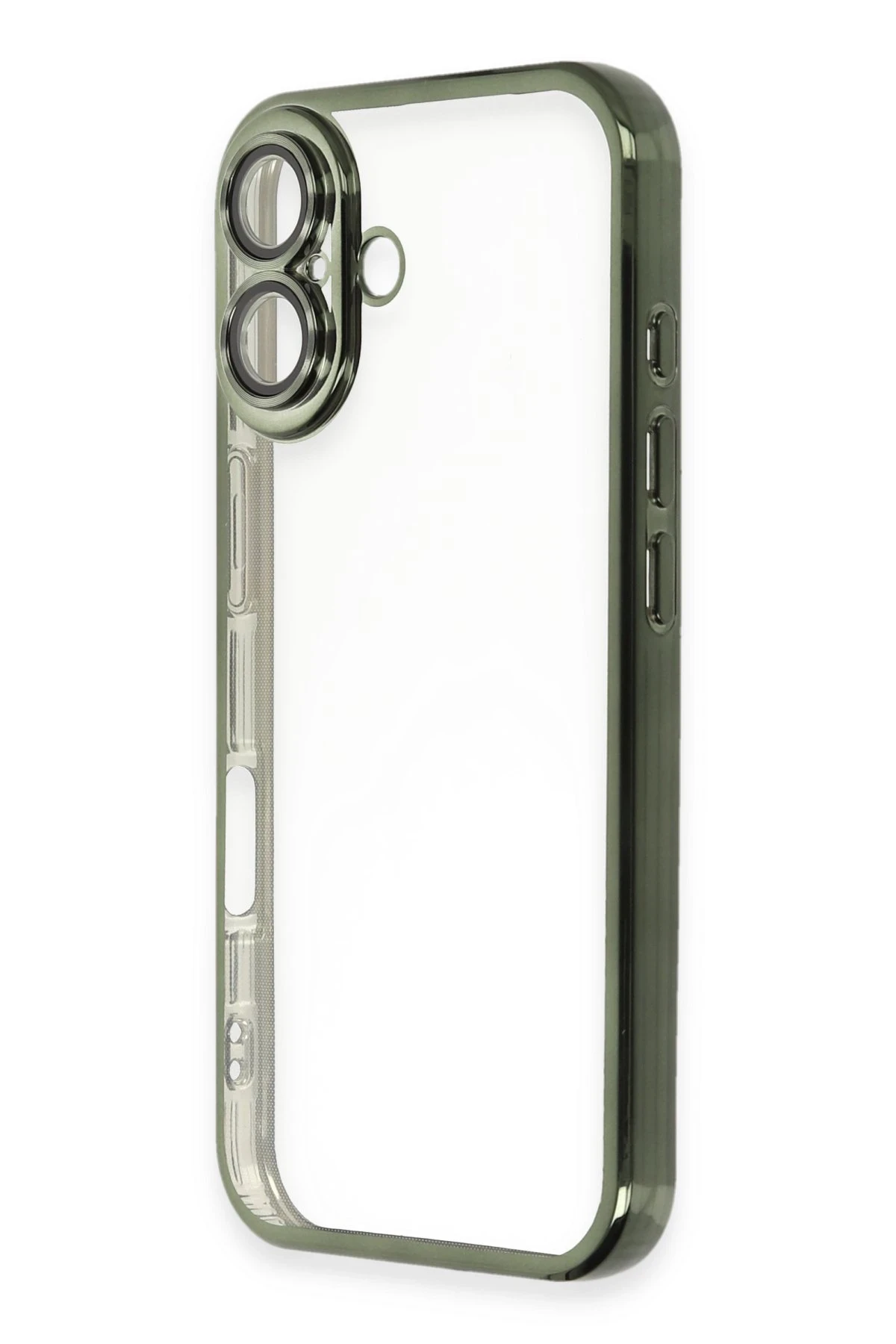 Newface iPhone 16 Plus Kılıf Razer Lensli Silikon - Yeşil