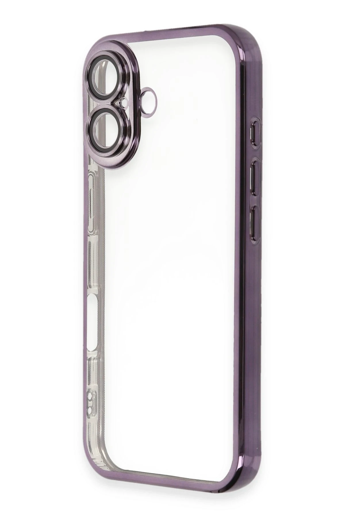 Newface iPhone 16 Plus Kılıf Razer Lensli Silikon - Mor