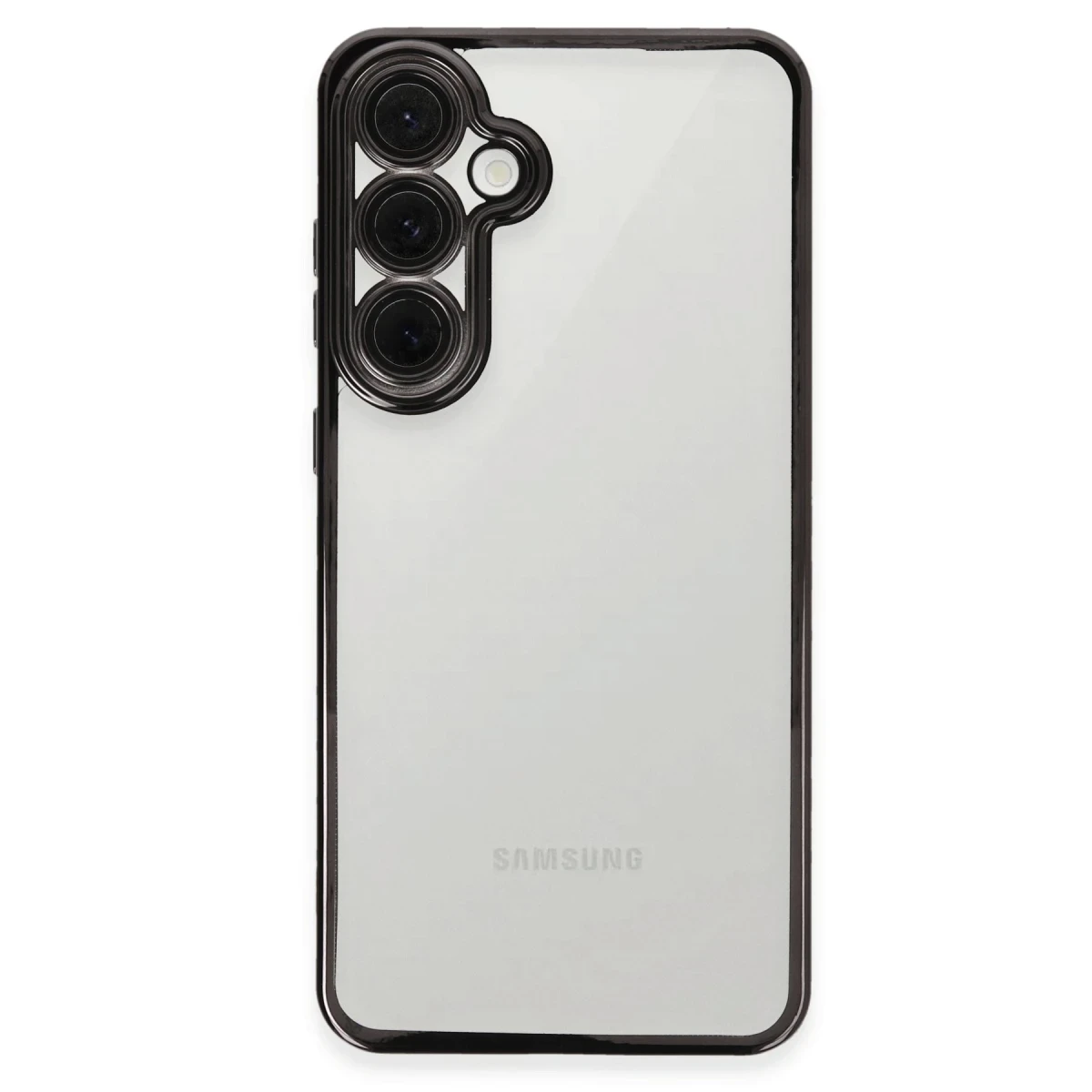 Newface Samsung Galaxy S24 FE Kılıf Razer Lensli Silikon - Siyah — görsel 3