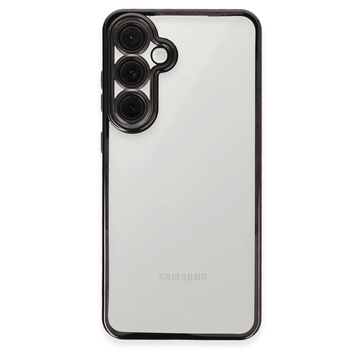 Newface Samsung Galaxy S24 FE Kılıf Razer Lensli Silikon - Siyah — görsel 5