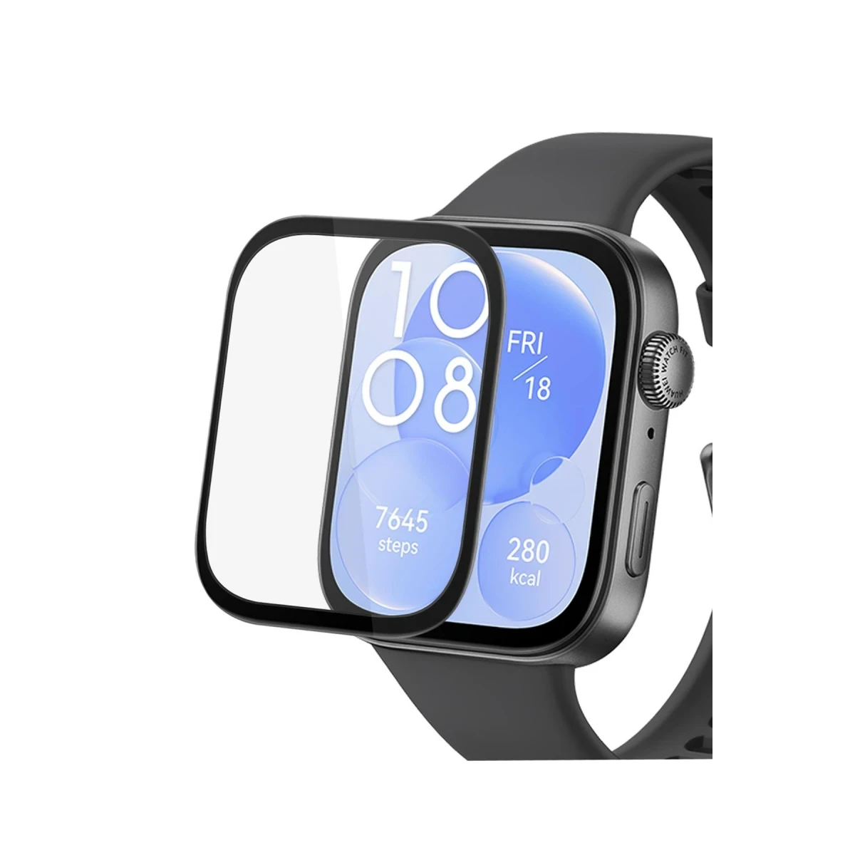 Newface Huawei Watch Fit 3 Polymer Nano Ekran Koruyucu - Şeffaf — görsel 3