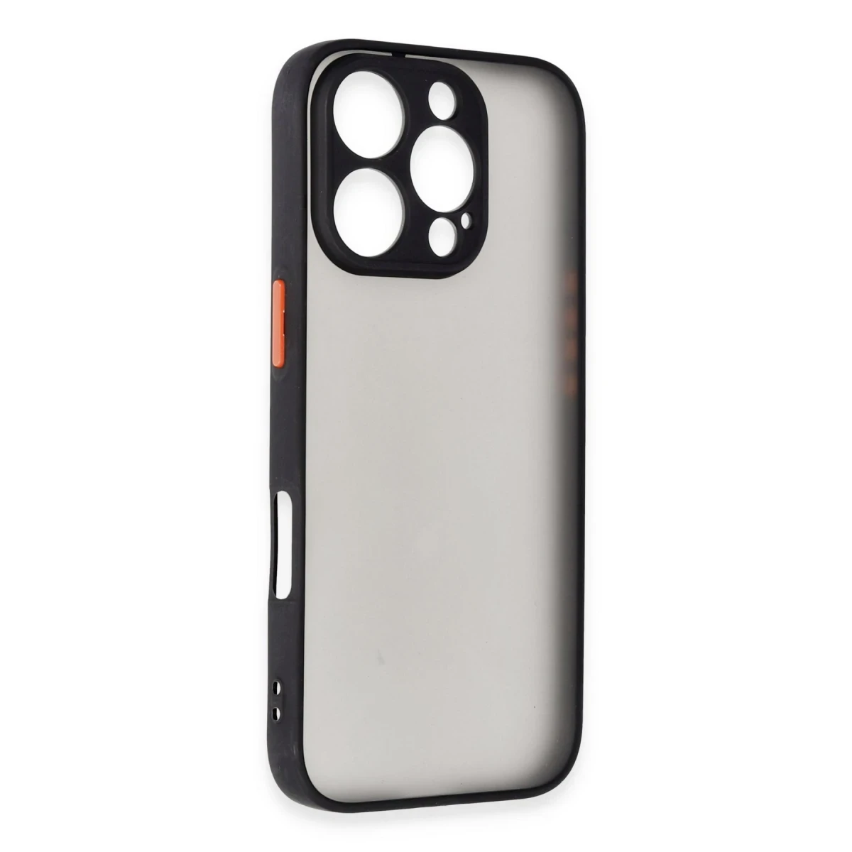 Newface Apple iPhone 16 Pro Kılıf Montreal Silikon Kapak - Siyah — görsel 5