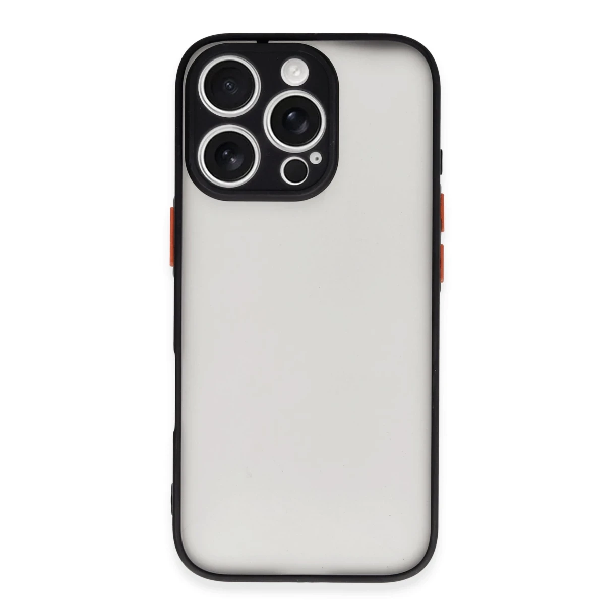 Newface Apple iPhone 16 Pro Max Kılıf Montreal Silikon Kapak - Siyah — görsel 4
