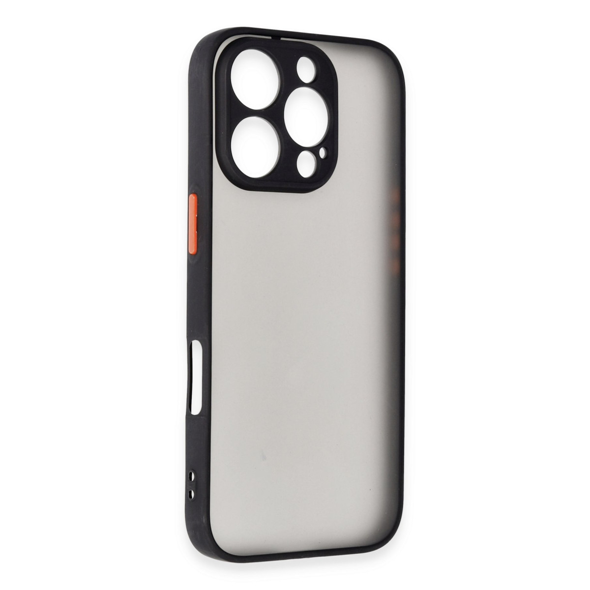 Newface Apple iPhone 16 Pro Max Kılıf Montreal Silikon Kapak - Siyah — görsel 8