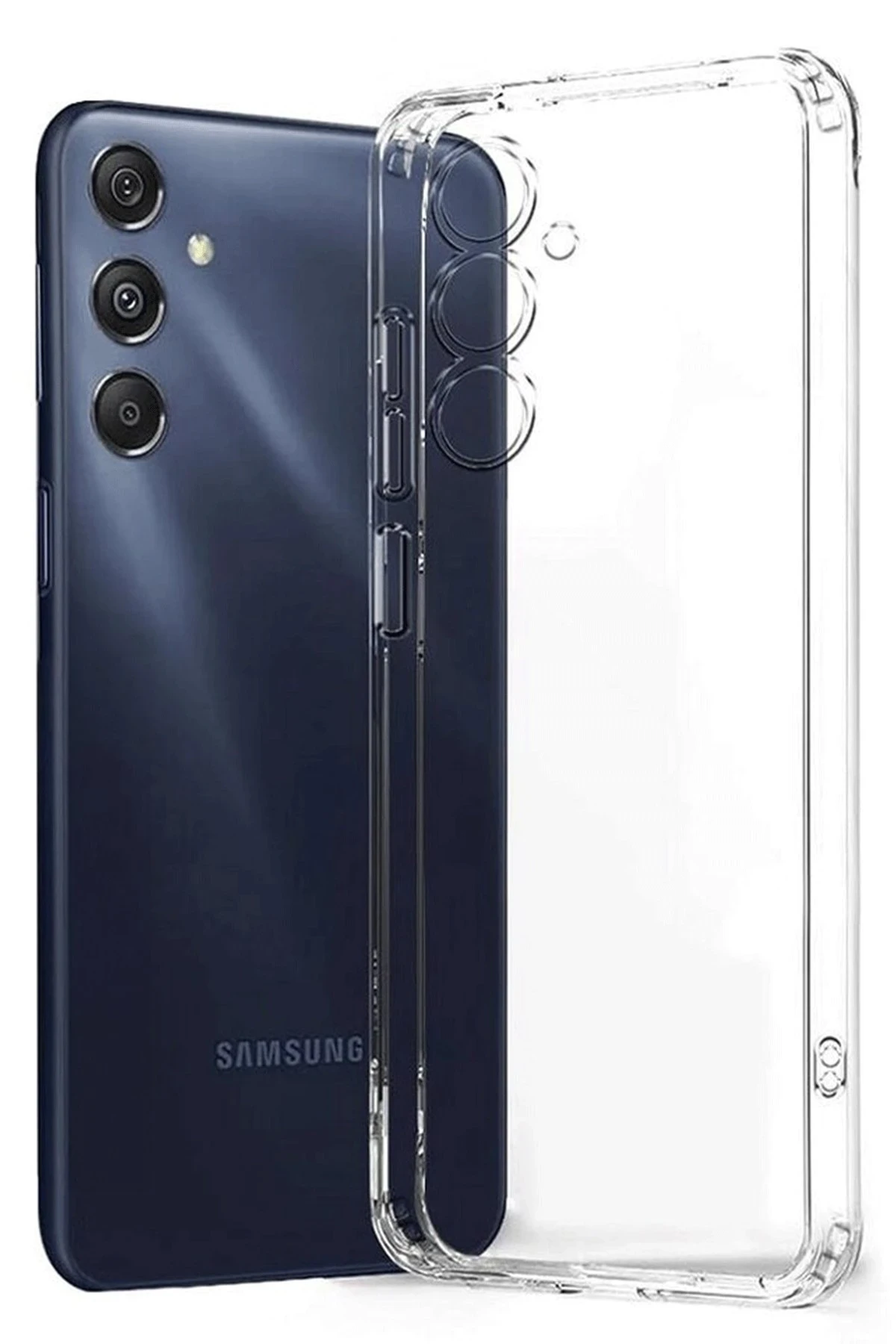 Newface Samsung Galaxy M34 5G Kılıf Lüx Şeffaf Silikon