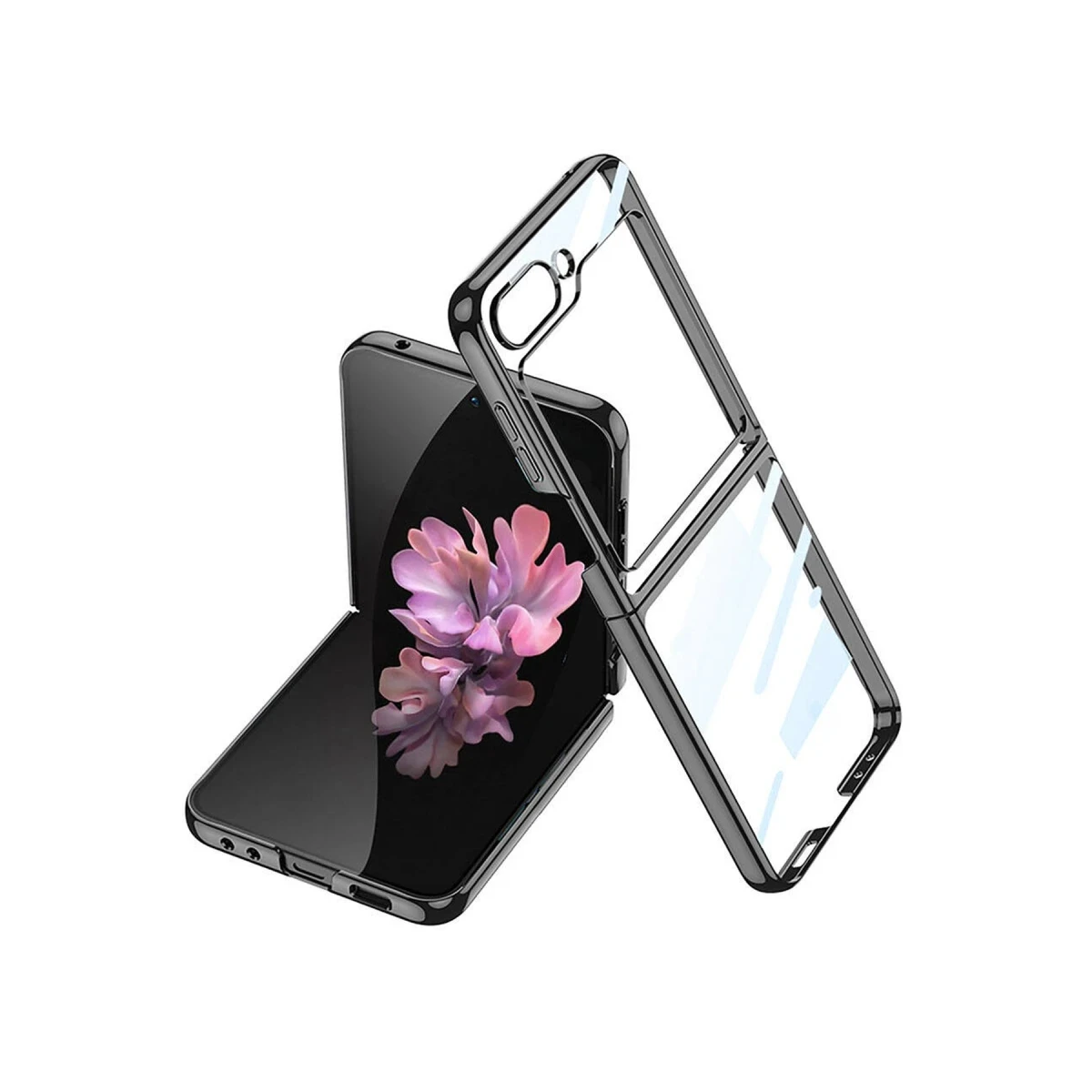Newface Samsung Galaxy Z Flip 6 Kılıf Fold Element Kapak - Siyah — görsel 2