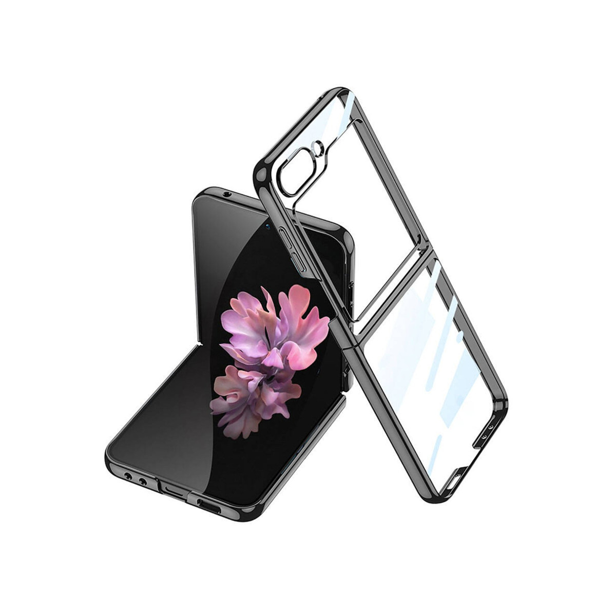 Newface Samsung Galaxy Z Flip 6 Kılıf Fold Element Kapak - Siyah — görsel 3