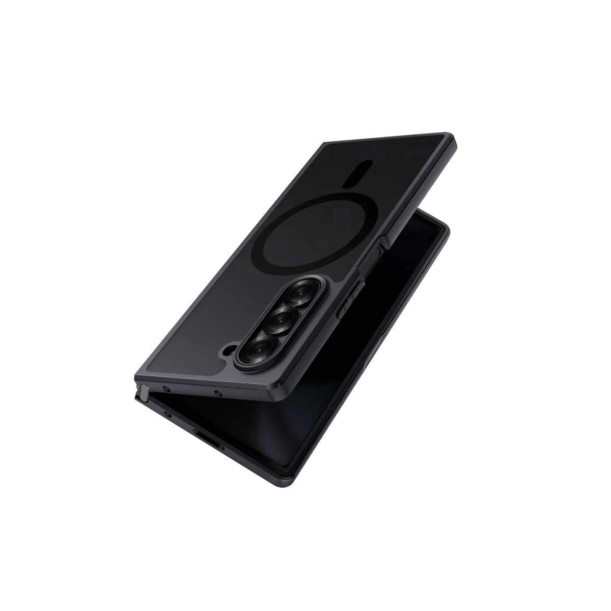 Newface Samsung Galaxy Z Fold 4 Kılıf Blur Fold Magsafe Kapak - Siyah — görsel 2