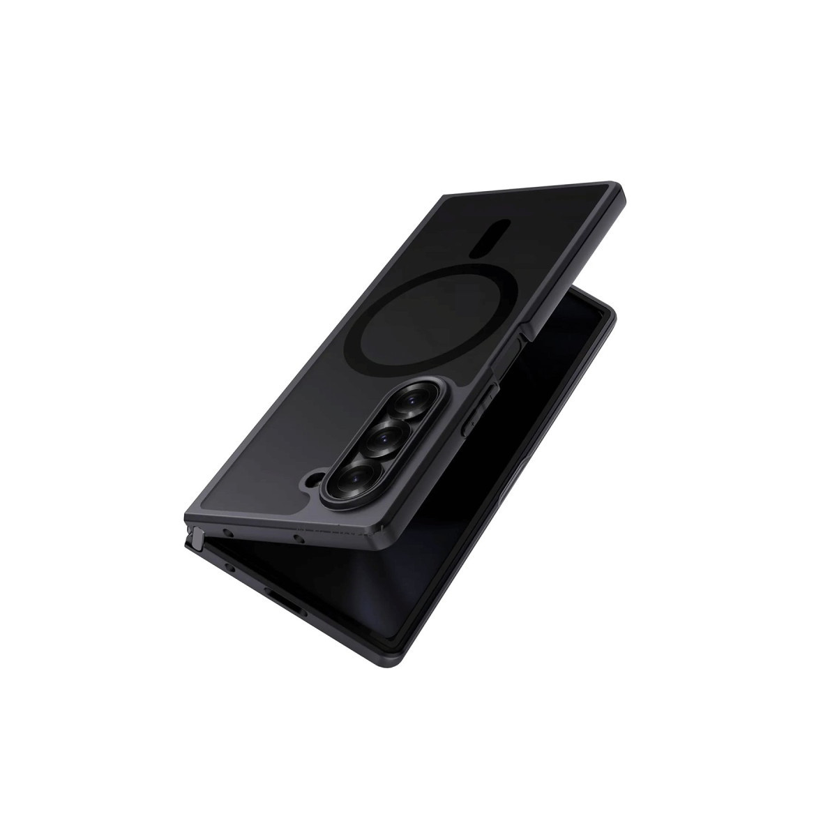 Newface Samsung Galaxy Z Fold 4 Kılıf Blur Fold Magsafe Kapak - Siyah — görsel 3