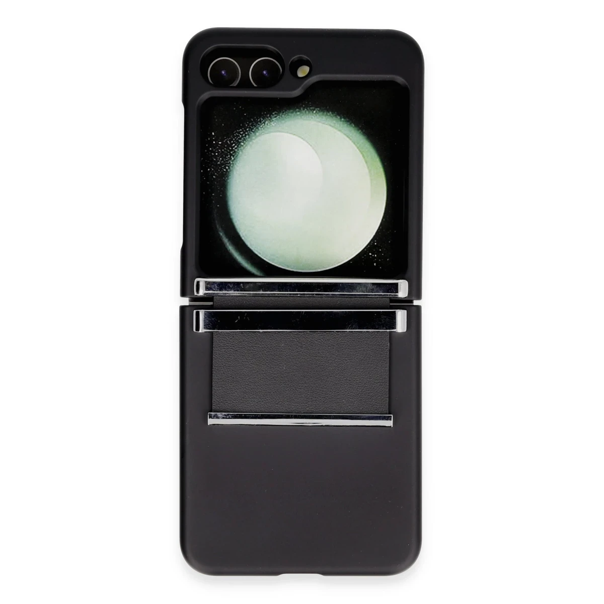 Newface Samsung Galaxy Z Flip 5 Kılıf Belt Flip Kapak - Siyah — görsel 4