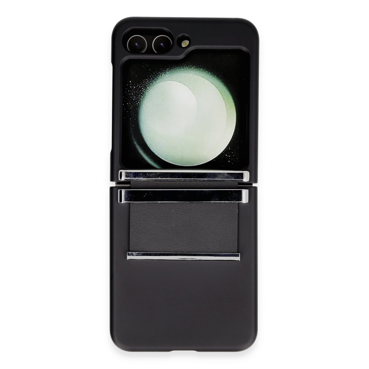Newface Samsung Galaxy Z Flip 5 Kılıf Belt Flip Kapak - Siyah — görsel 7
