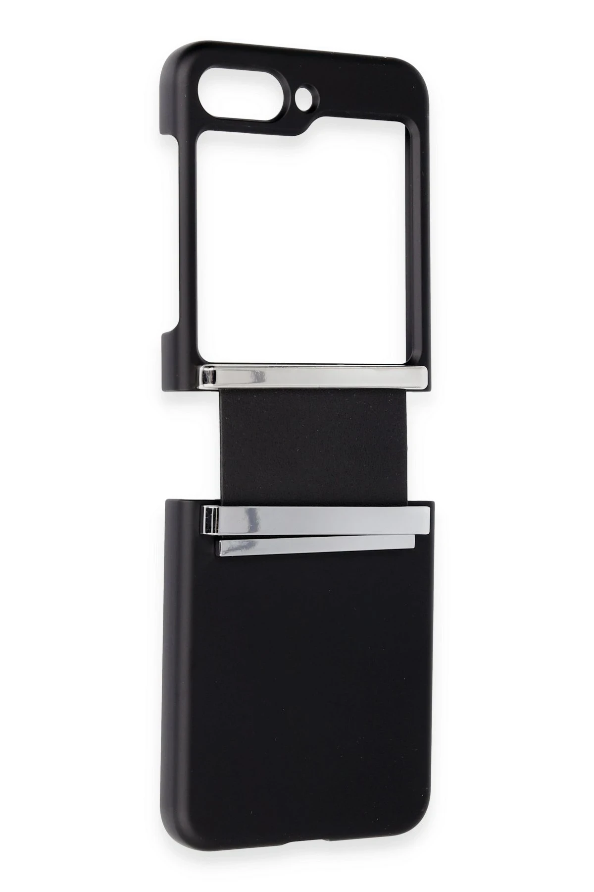 Newface Samsung Galaxy Z Flip 5 Kılıf Belt Flip Kapak - Siyah — görsel 2