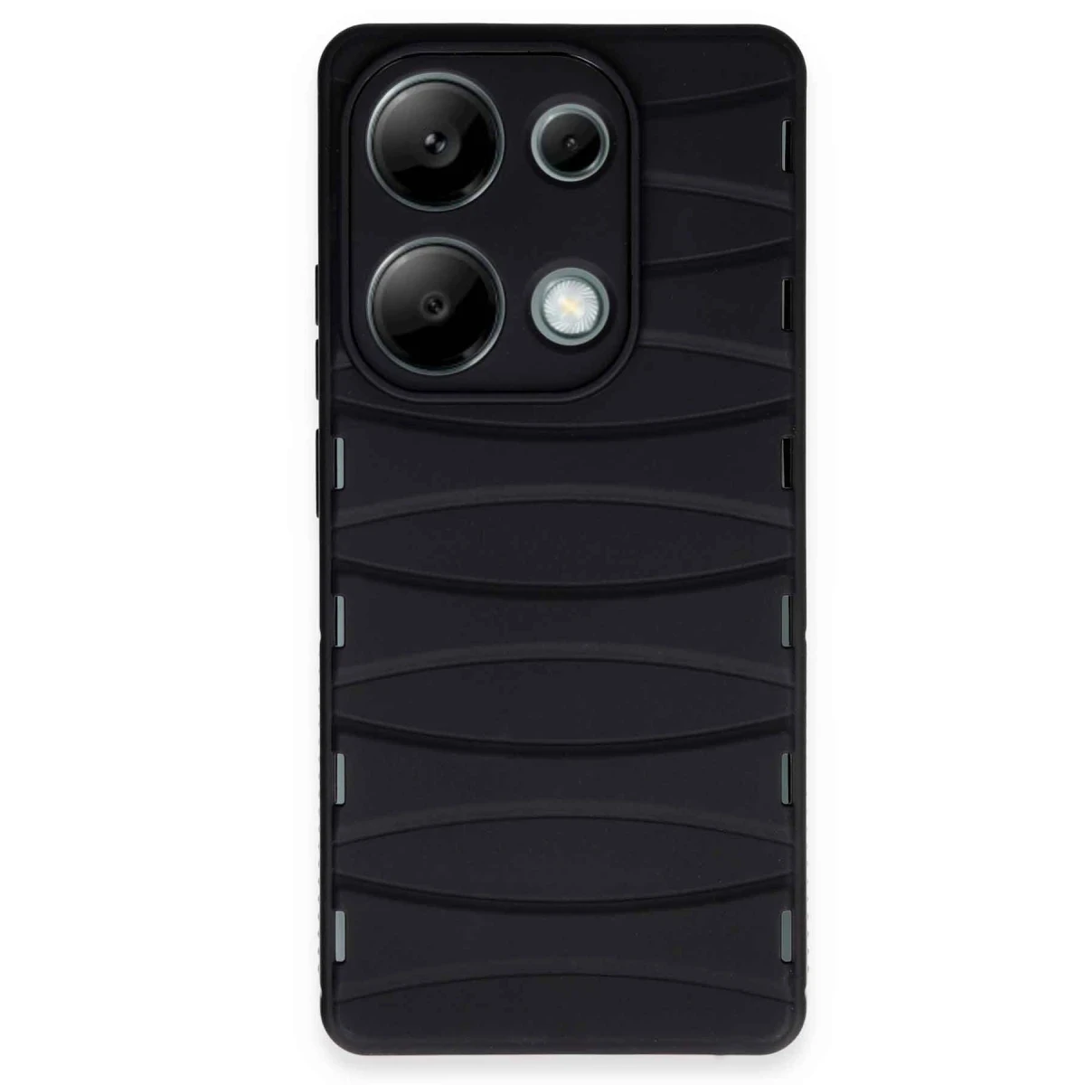 Newface Xiaomi Redmi Note 13 Pro 4G Kılıf Bibercas Silikon Kapak - Siyah — görsel 4