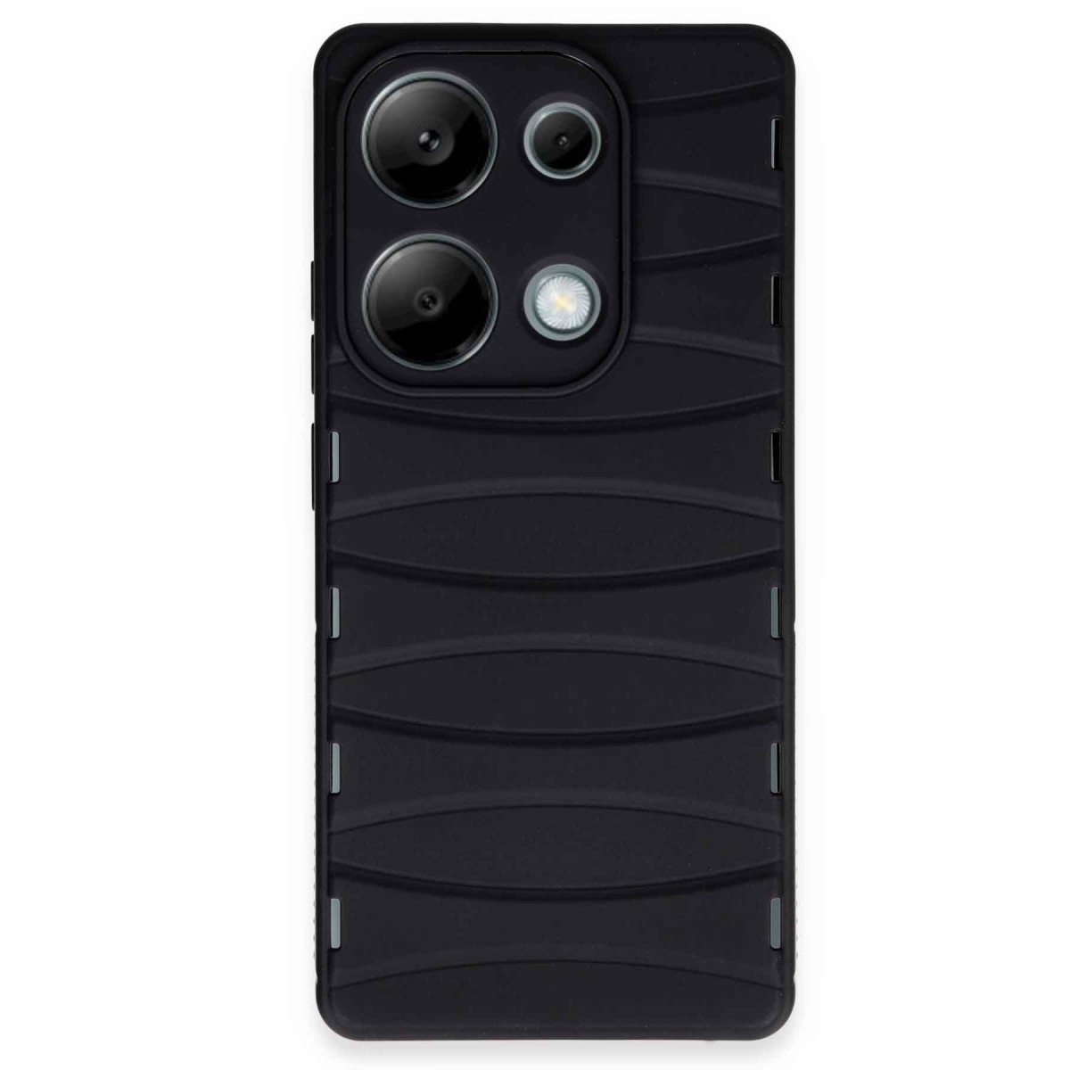 Newface Xiaomi Redmi Note 13 Pro 4G Kılıf Bibercas Silikon Kapak - Siyah — görsel 7