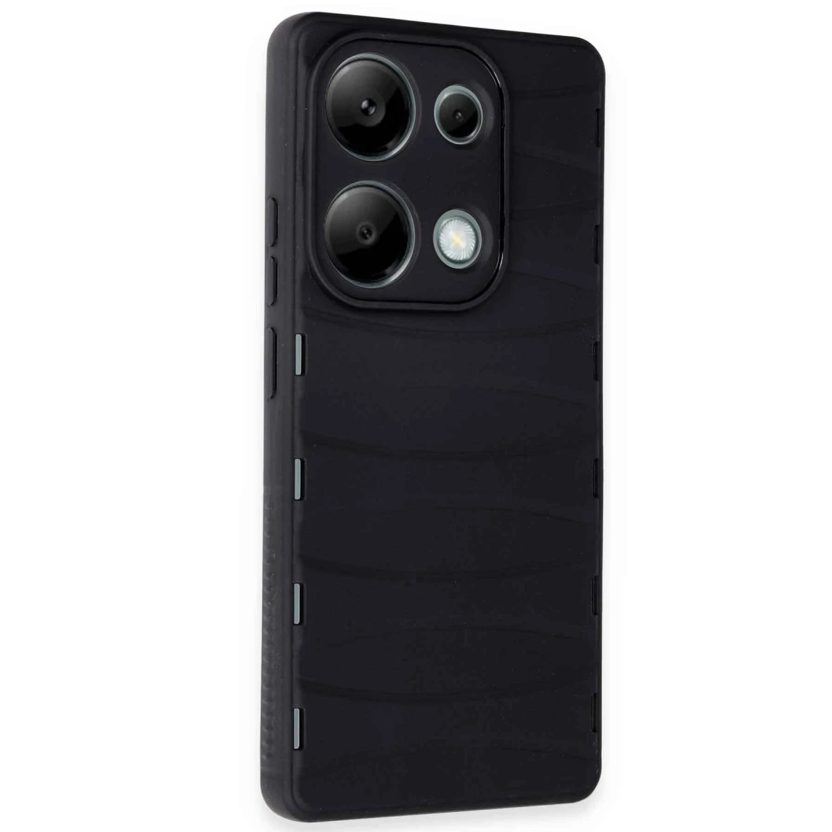 Newface Xiaomi Redmi Note 13 Pro 4G Kılıf Bibercas Silikon Kapak - Siyah — görsel 5