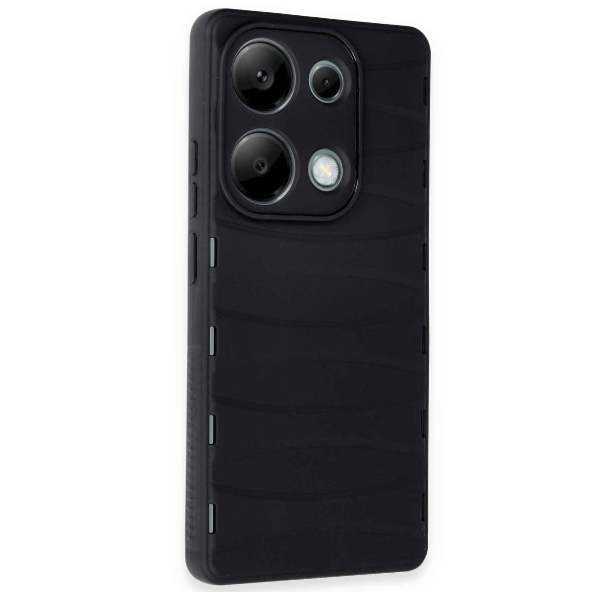 Newface Xiaomi Redmi Note 13 Pro 4G Kılıf Bibercas Silikon Kapak - Siyah — görsel 8