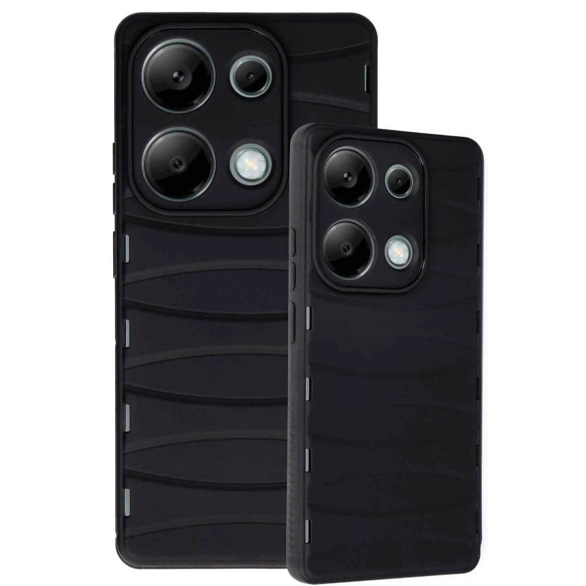 Newface Xiaomi Redmi Note 13 Pro 4G Kılıf Bibercas Silikon Kapak - Siyah — görsel 6