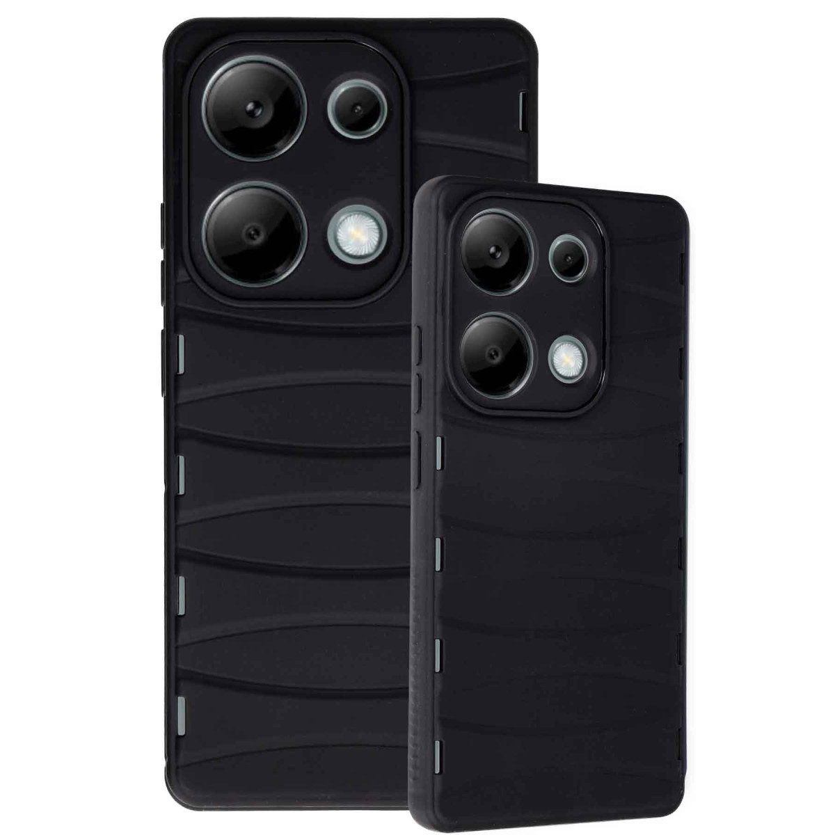 Newface Xiaomi Redmi Note 13 Pro 4G Kılıf Bibercas Silikon Kapak - Siyah — görsel 9