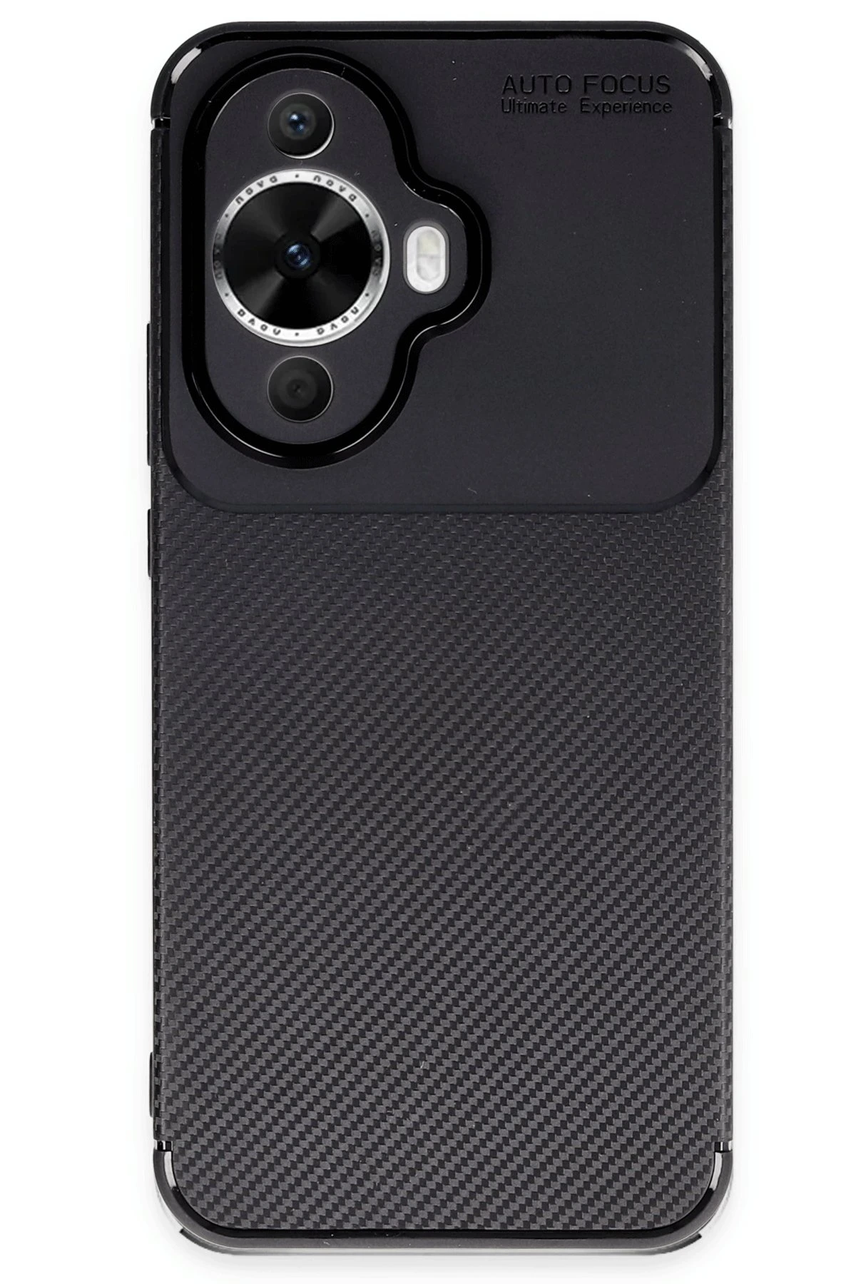 Newface Huawei Nova 12S Kılıf Auto Focus Karbon Kapak - Siyah