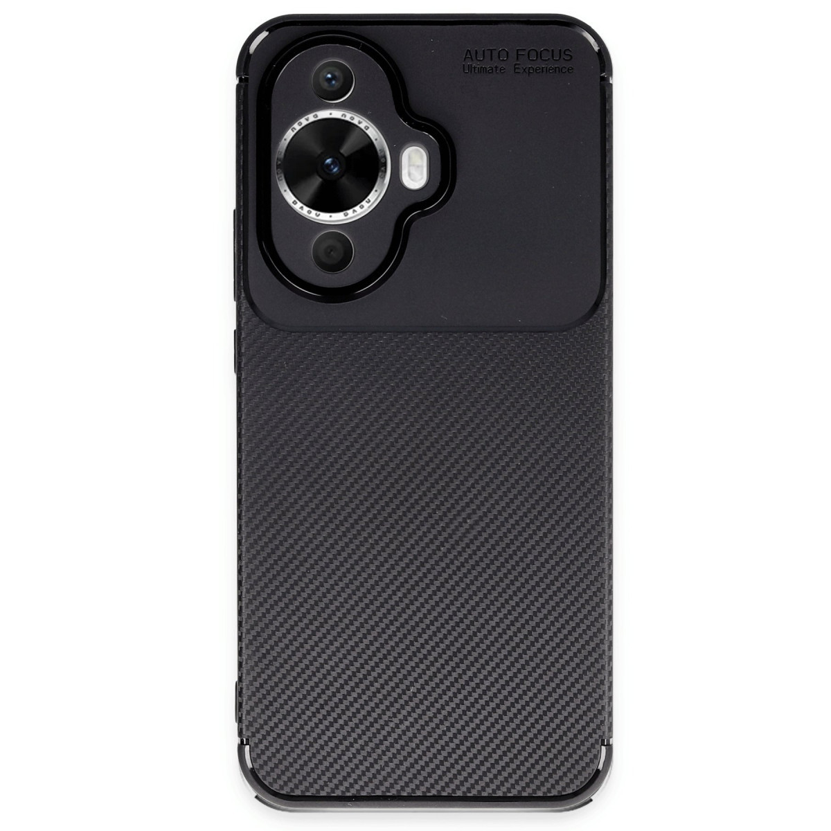 Newface Huawei Nova 12S Kılıf Auto Focus Karbon Kapak - Siyah — görsel 7