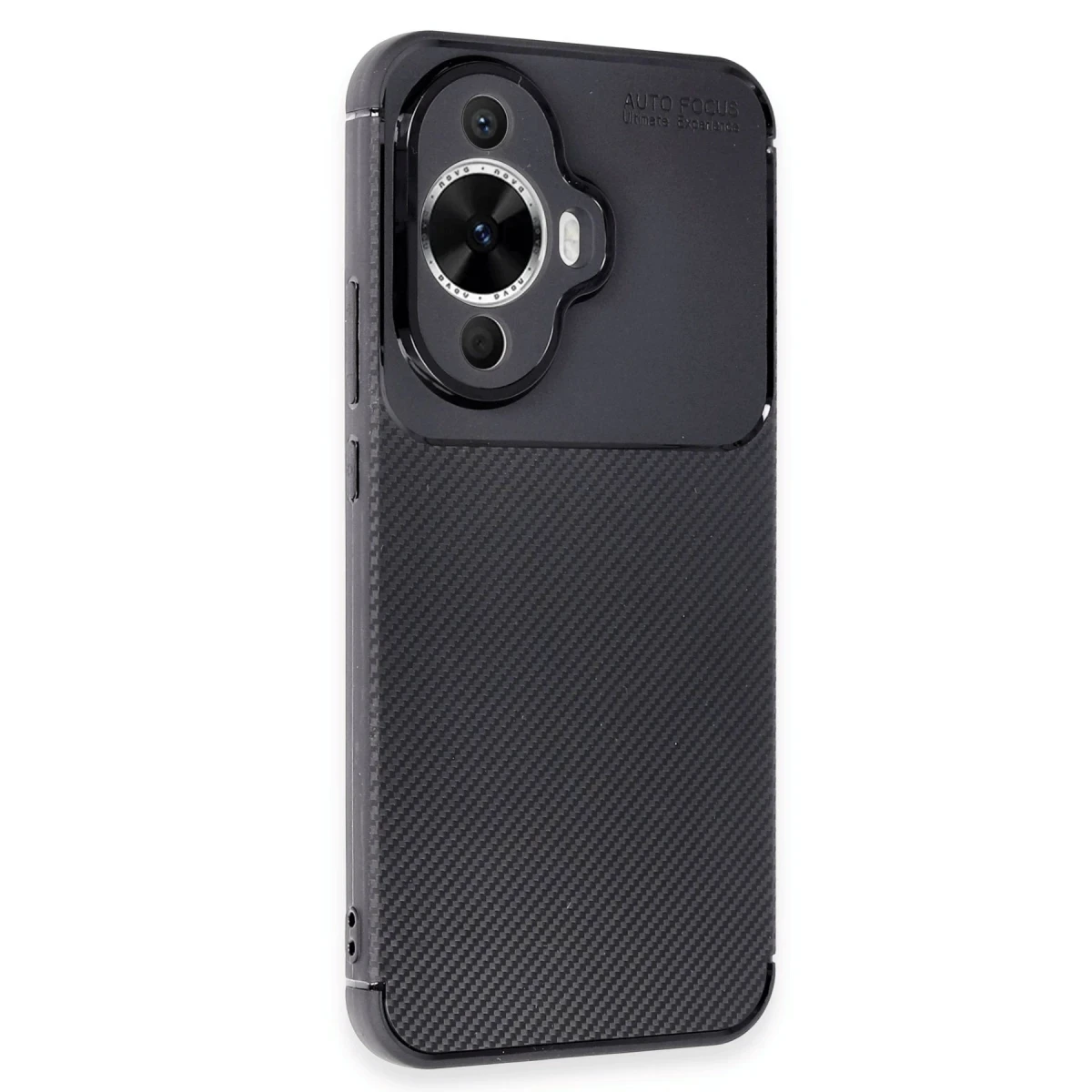 Newface Huawei Nova 12S Kılıf Auto Focus Karbon Kapak - Siyah — görsel 5