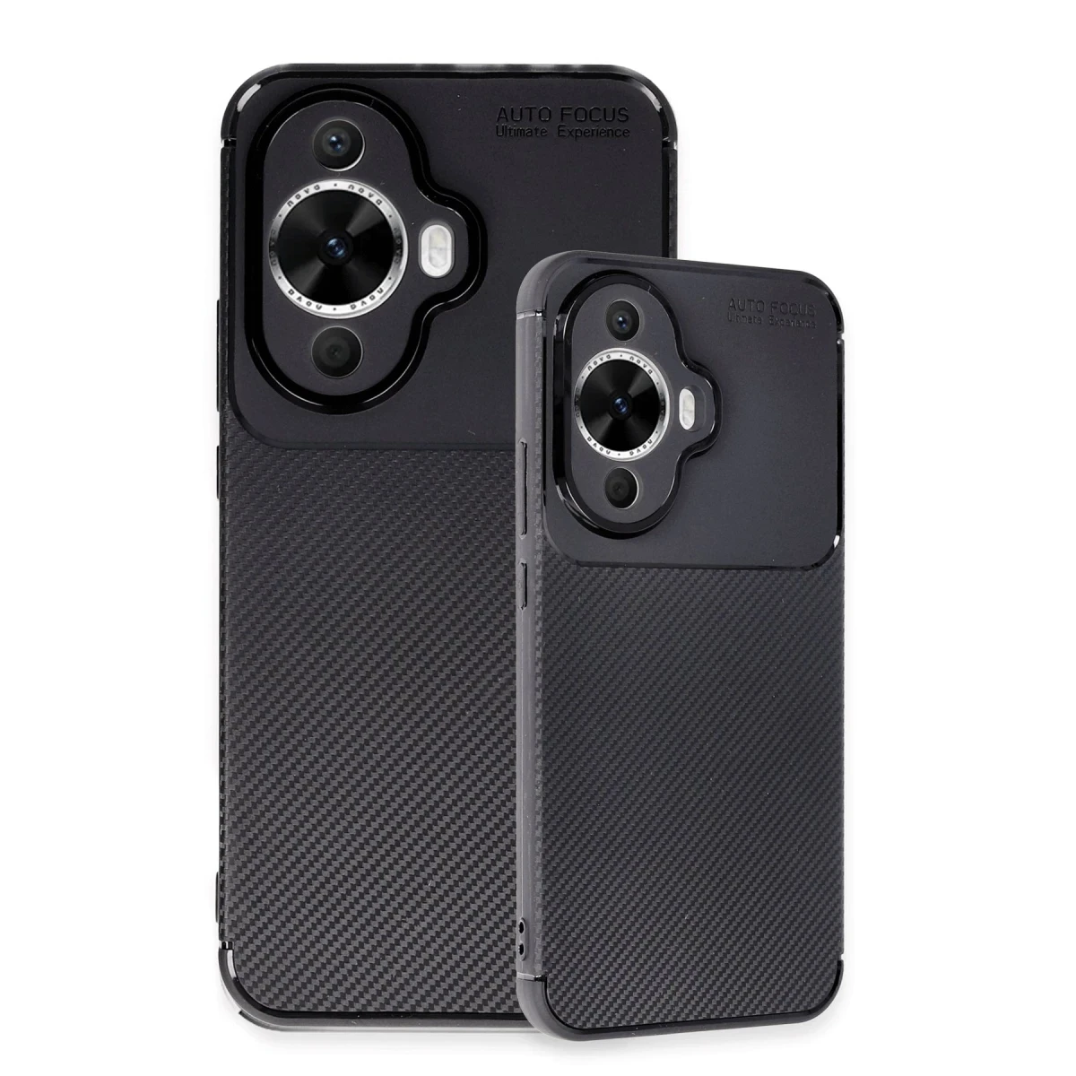 Newface Huawei Nova 12S Kılıf Auto Focus Karbon Kapak - Siyah — görsel 6