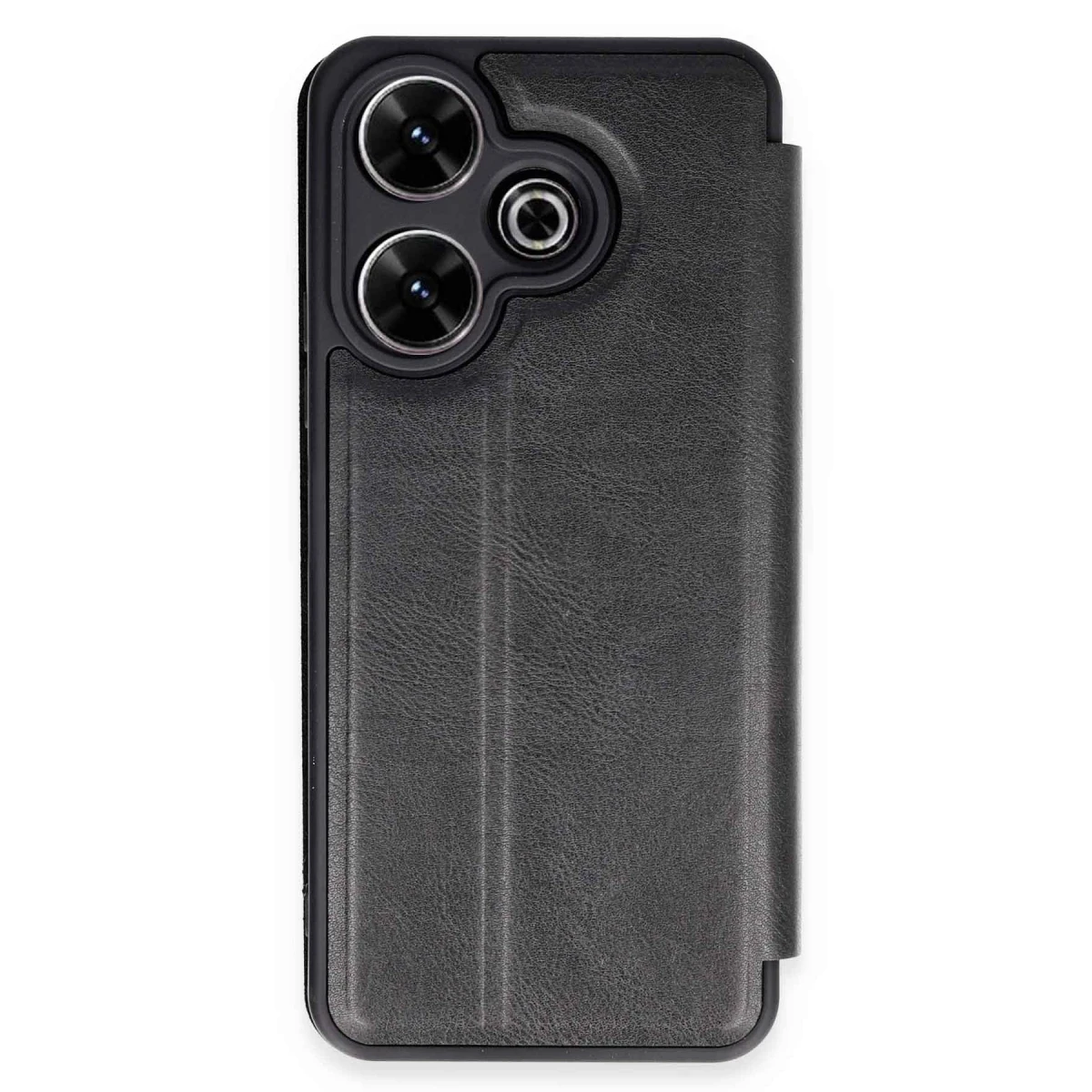 Newface Xiaomi Redmi 13 4G Kılıf Flip Cover - Siyah — görsel 4
