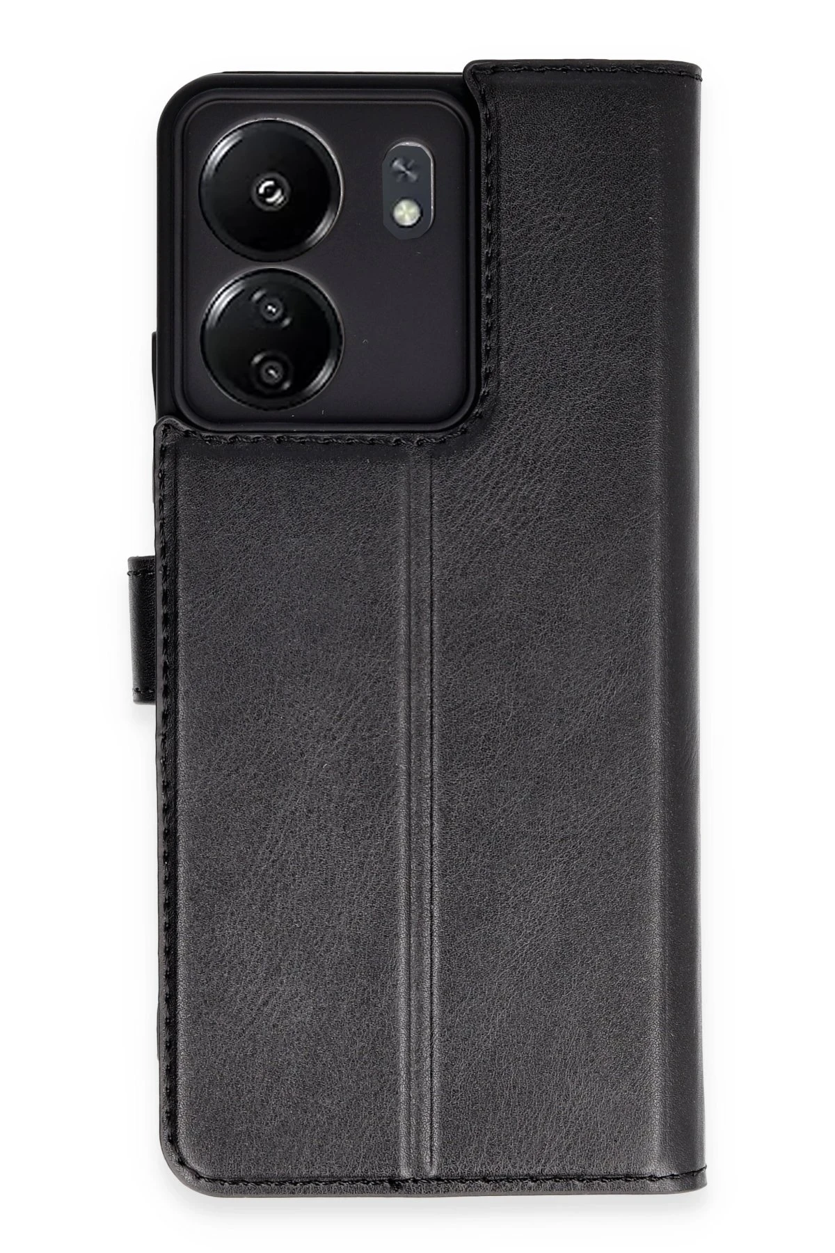 Newface Xiaomi Redmi 13C Kılıf Trend S Plus Kapaklı Kılıf - Siyah