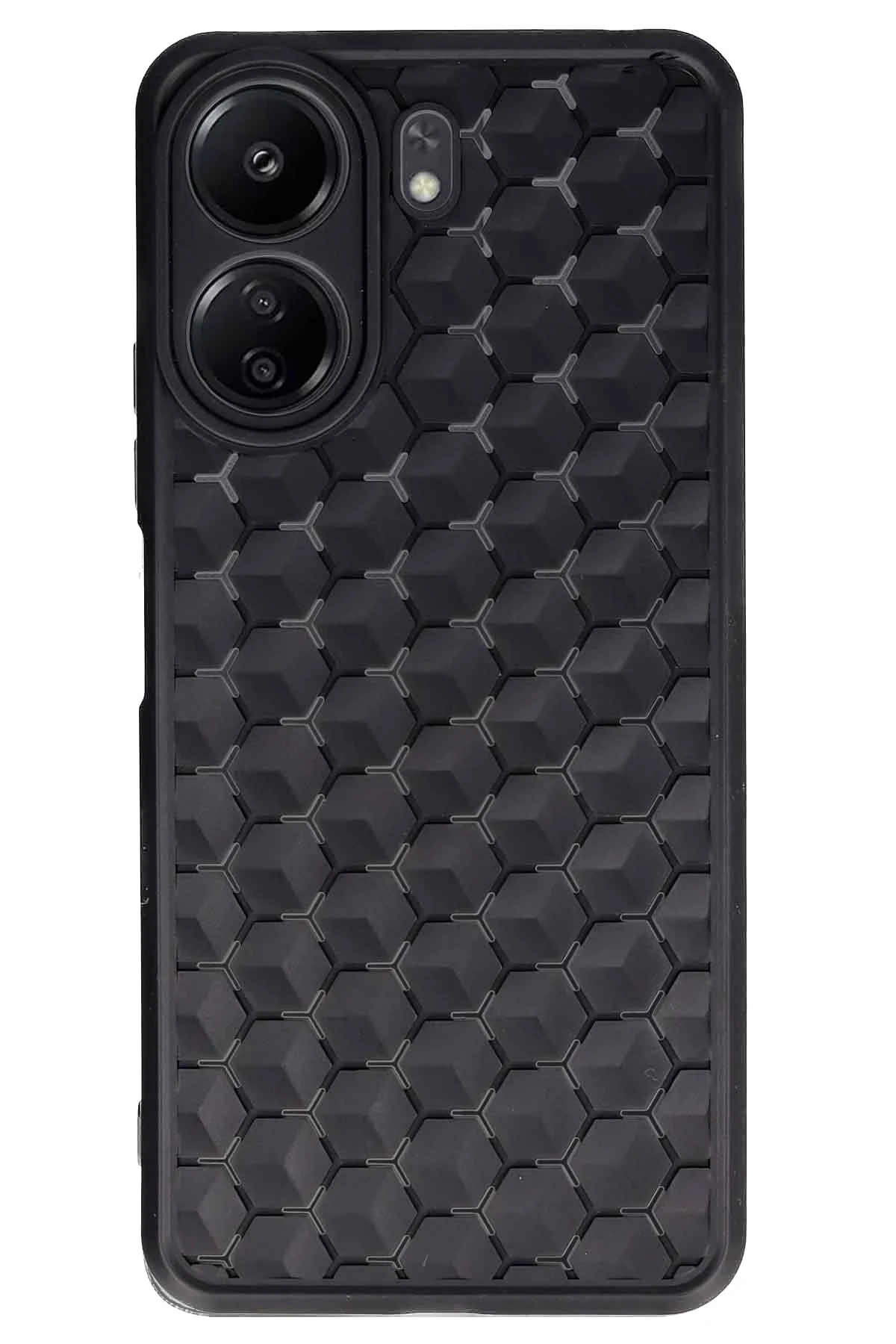 Newface Xiaomi Redmi 13C Kılıf Petek Silikon Kapak - Siyah