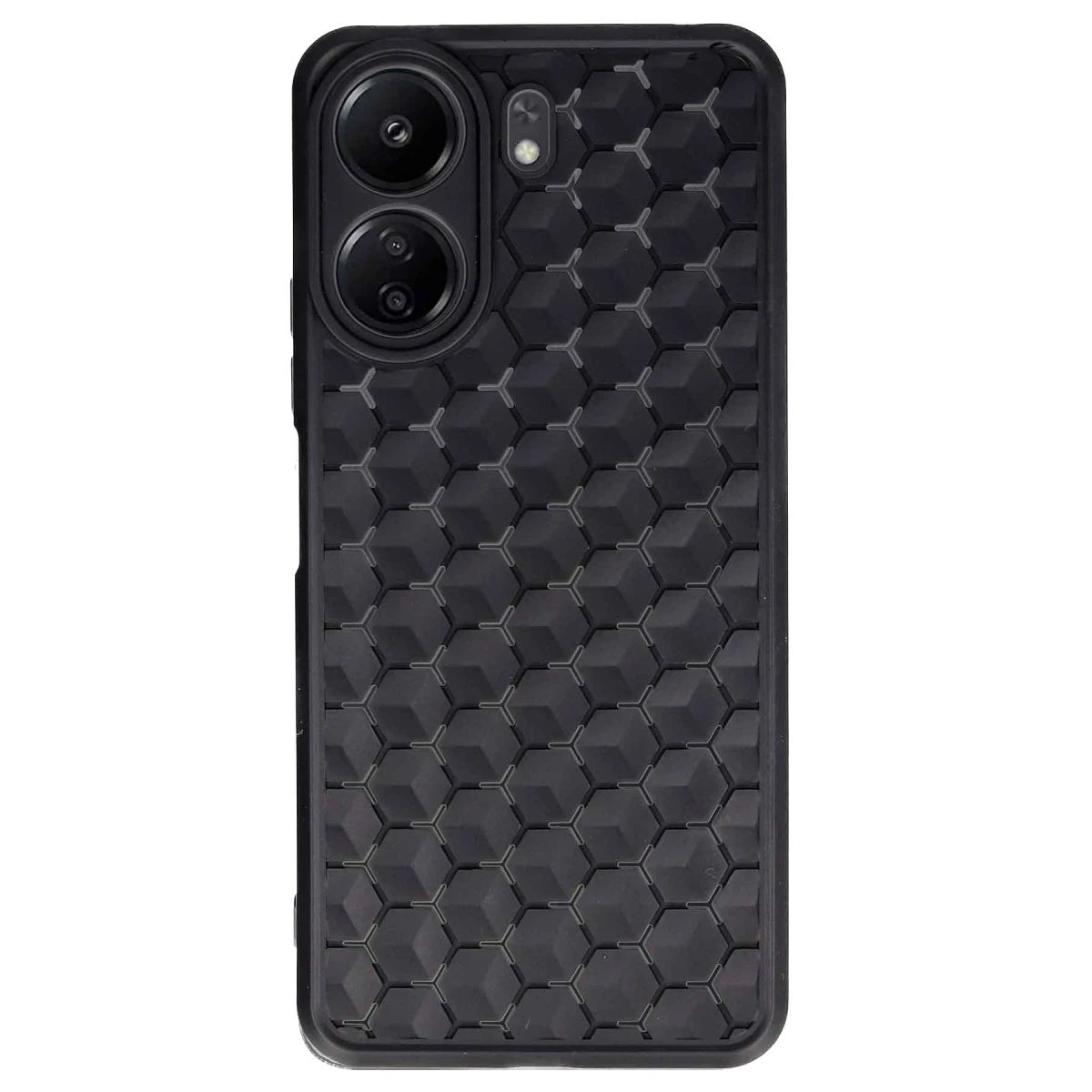 Newface Xiaomi Redmi 13C Kılıf Petek Silikon Kapak - Siyah — görsel 4