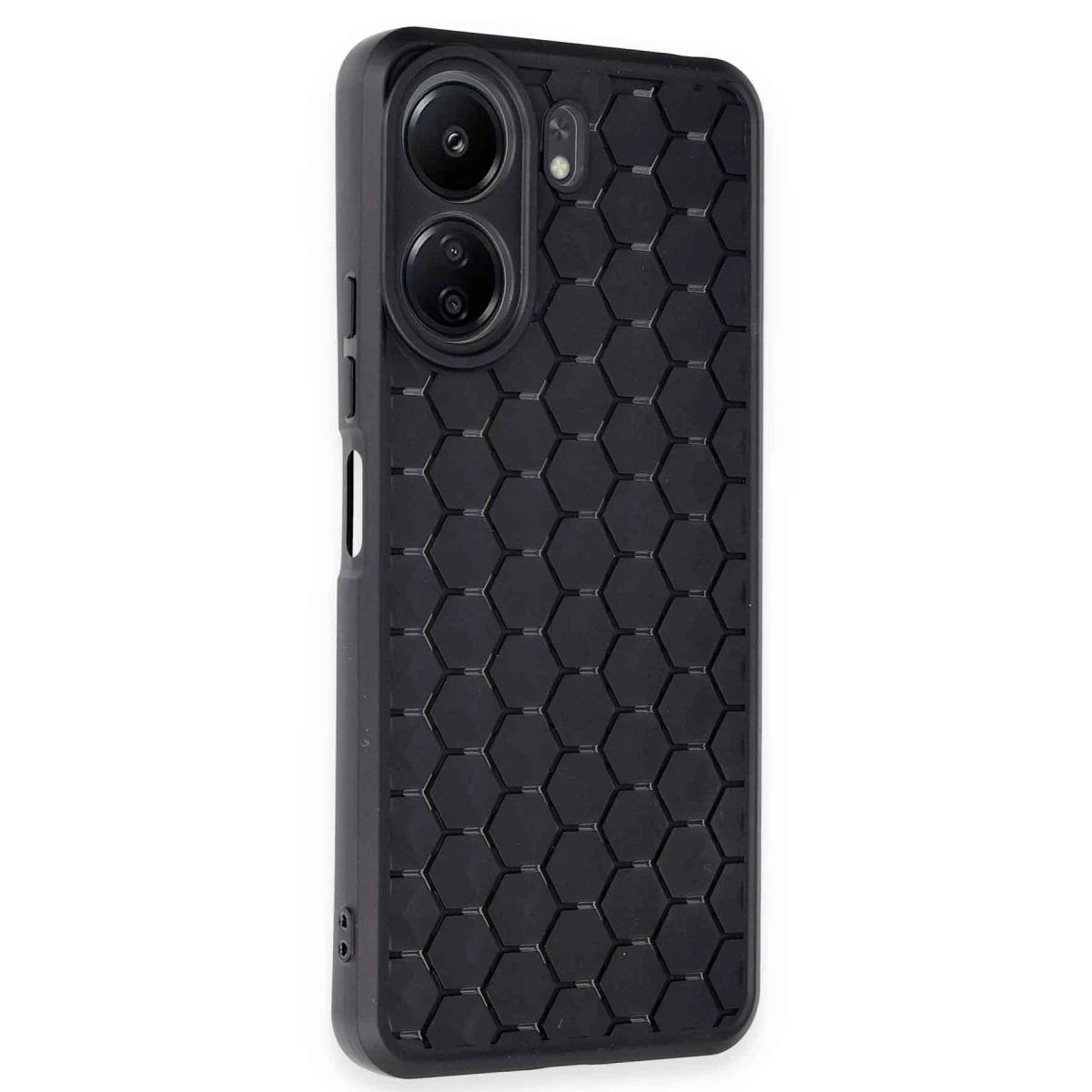 Newface Xiaomi Redmi 13C Kılıf Petek Silikon Kapak - Siyah — görsel 5